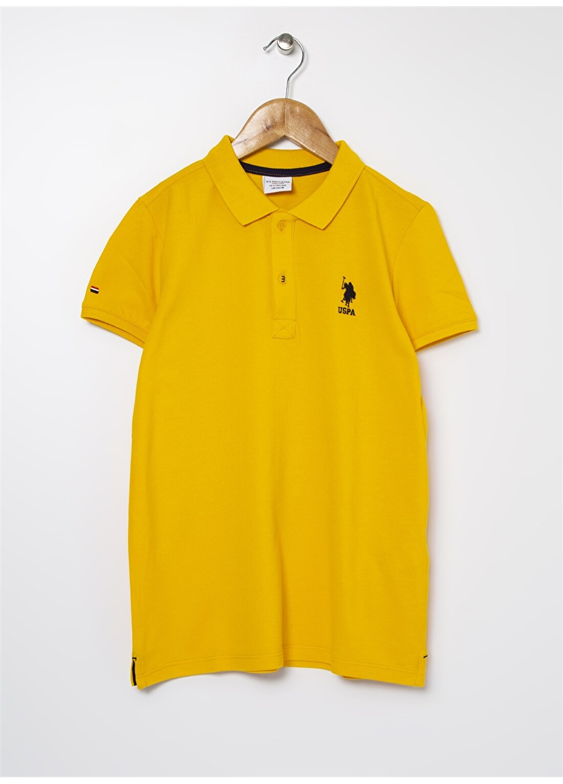 U.S. Polo Assn. Düz Koyu Sarı Erkek Çocuk T-Shirt 949152