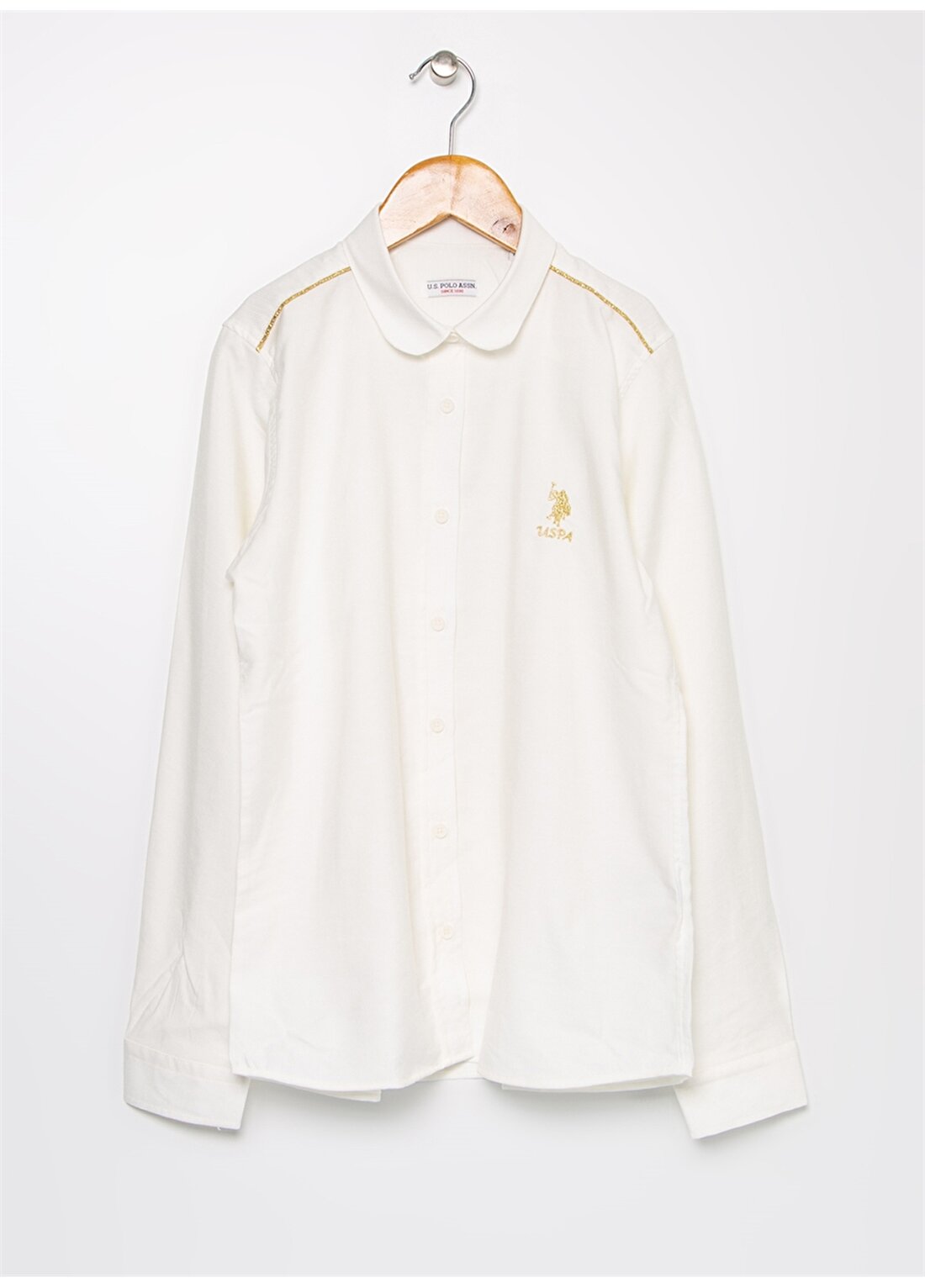 U.S. Polo Assn. Beyaz Kız Çocuk Gömlek