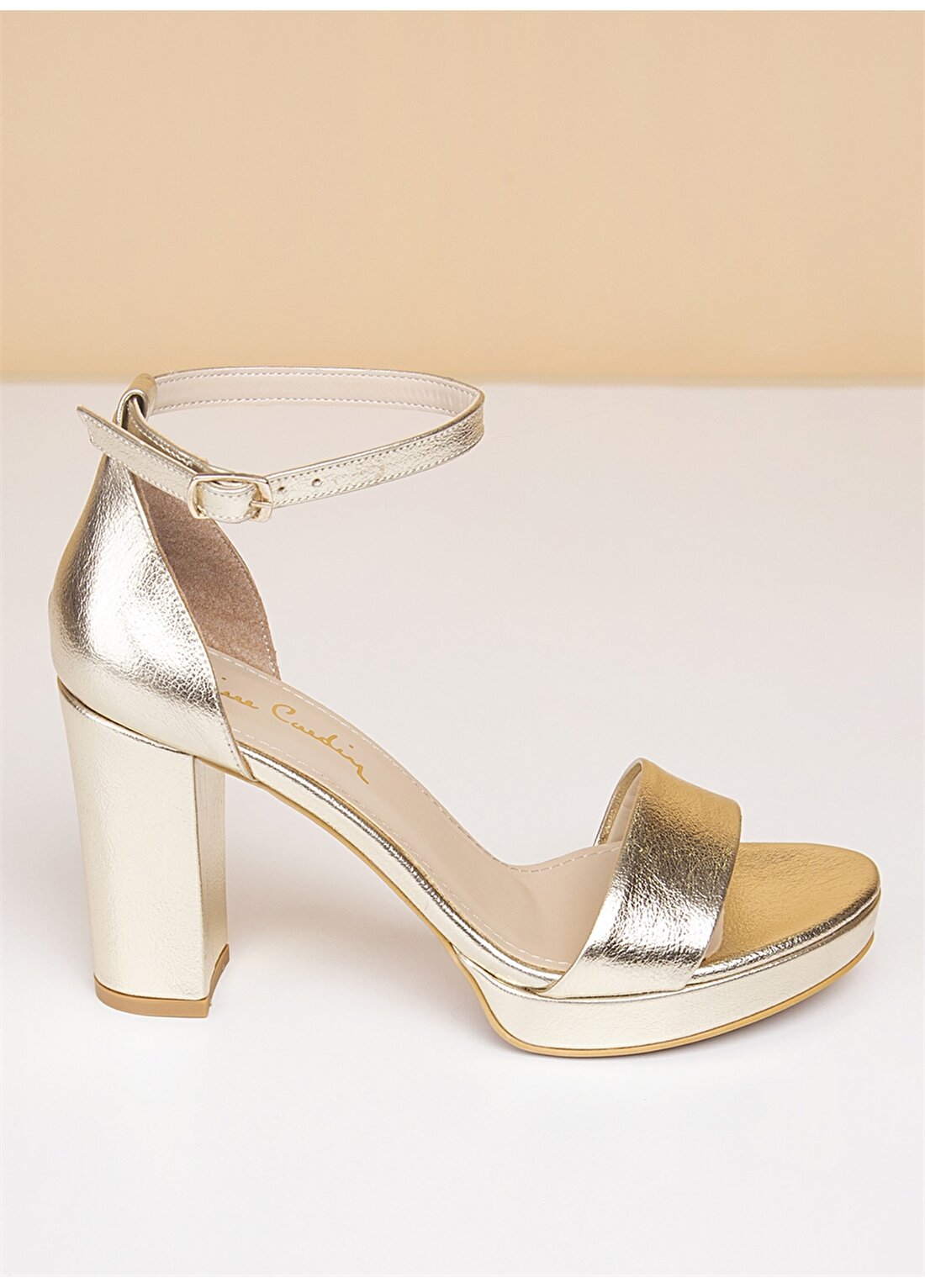 Pierre Cardin Altın Kadın Topuklu Ayakkabı