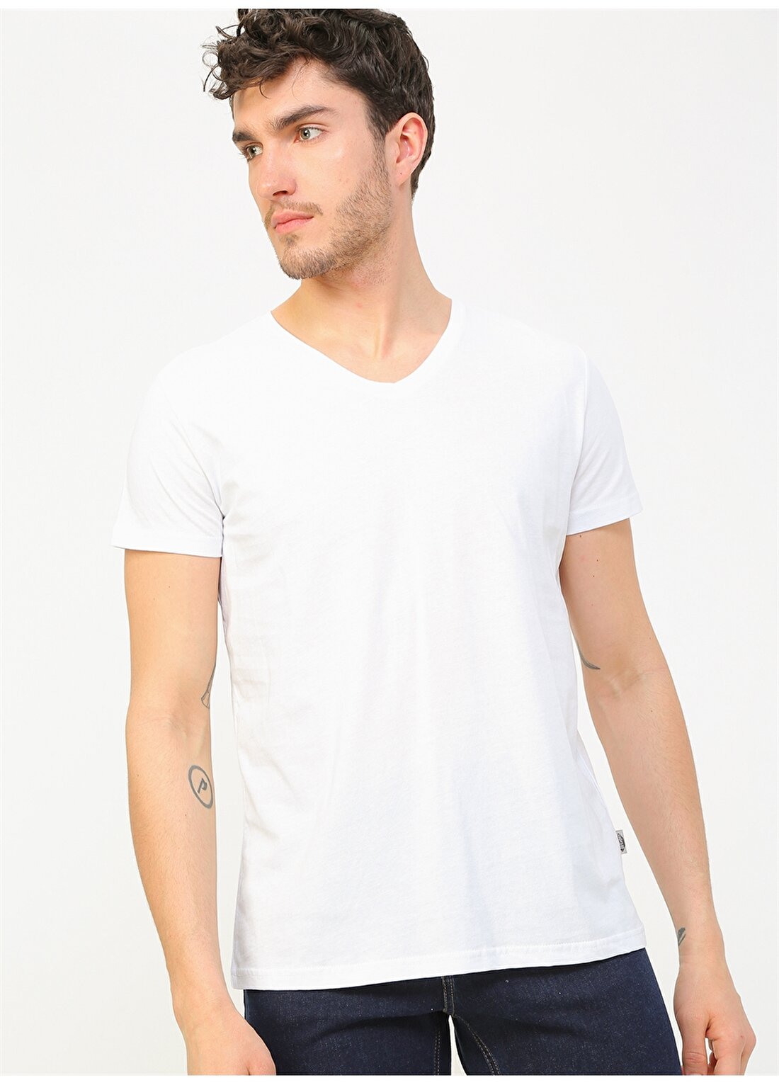 Lee Cooper Beyaz T-Shirt
