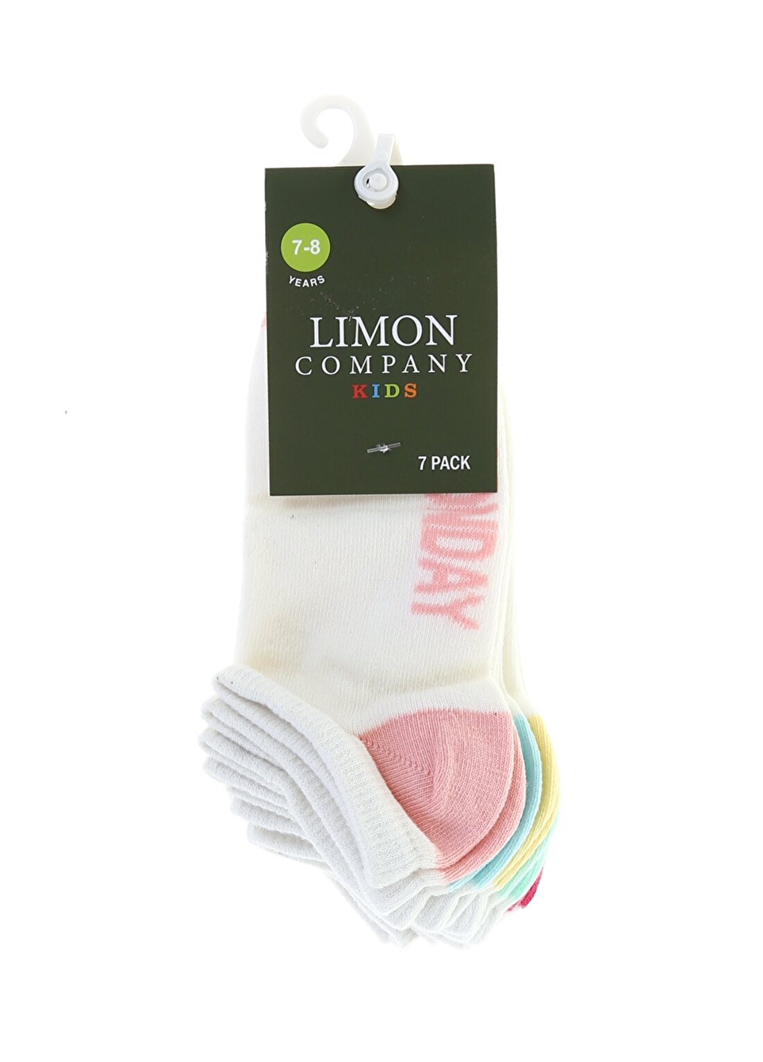 Limon Çok Renkli Kız Çocuk Desenli Spor Çorap LMNGIRLS12