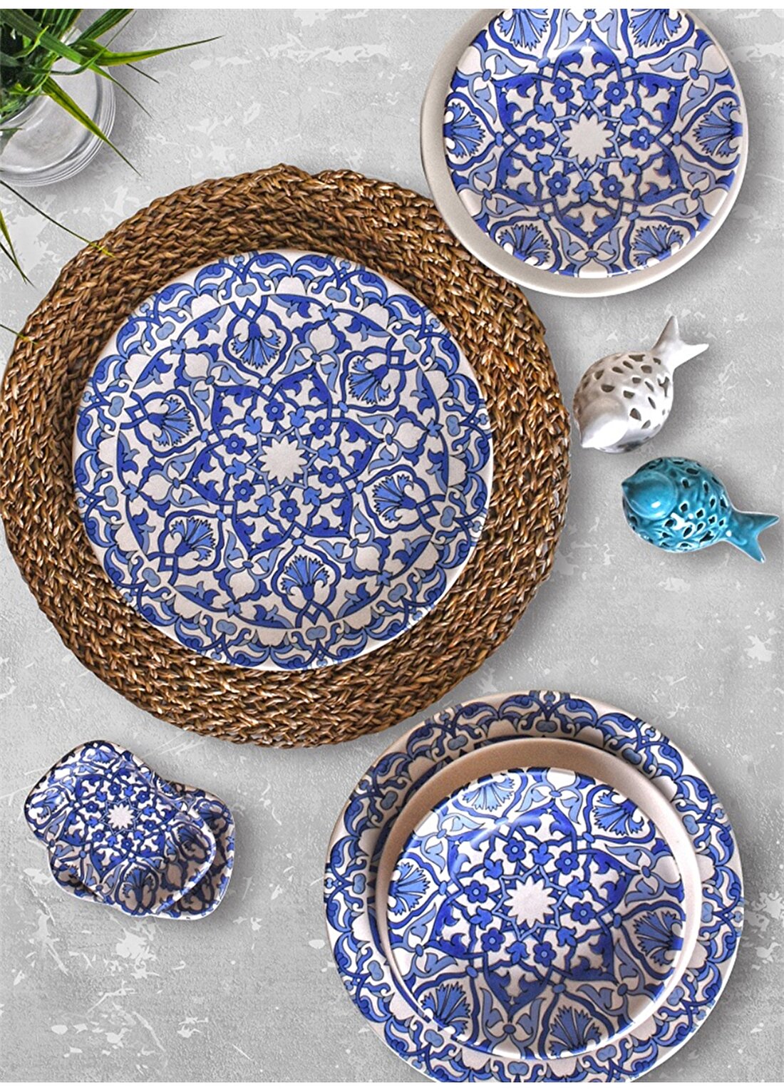Keramika Osmanlı 24 Parça 6 Kişilik 17667 Yemek Takımı