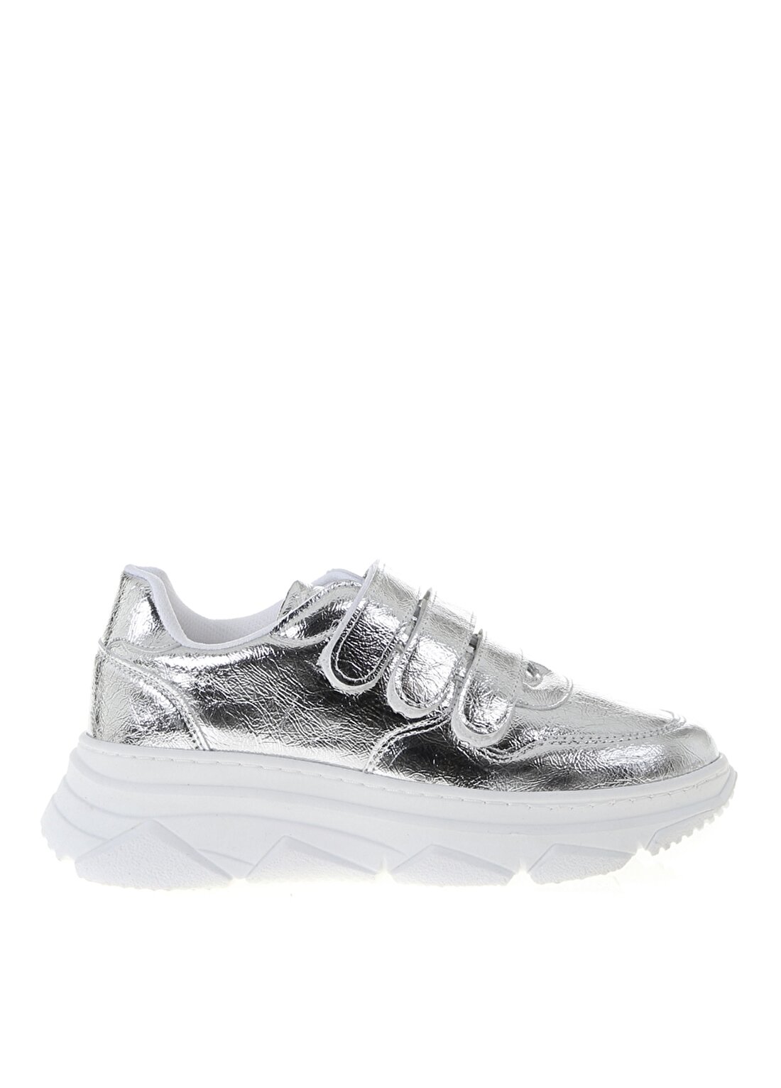 Fern Suni Deri Gümüş Sneaker
