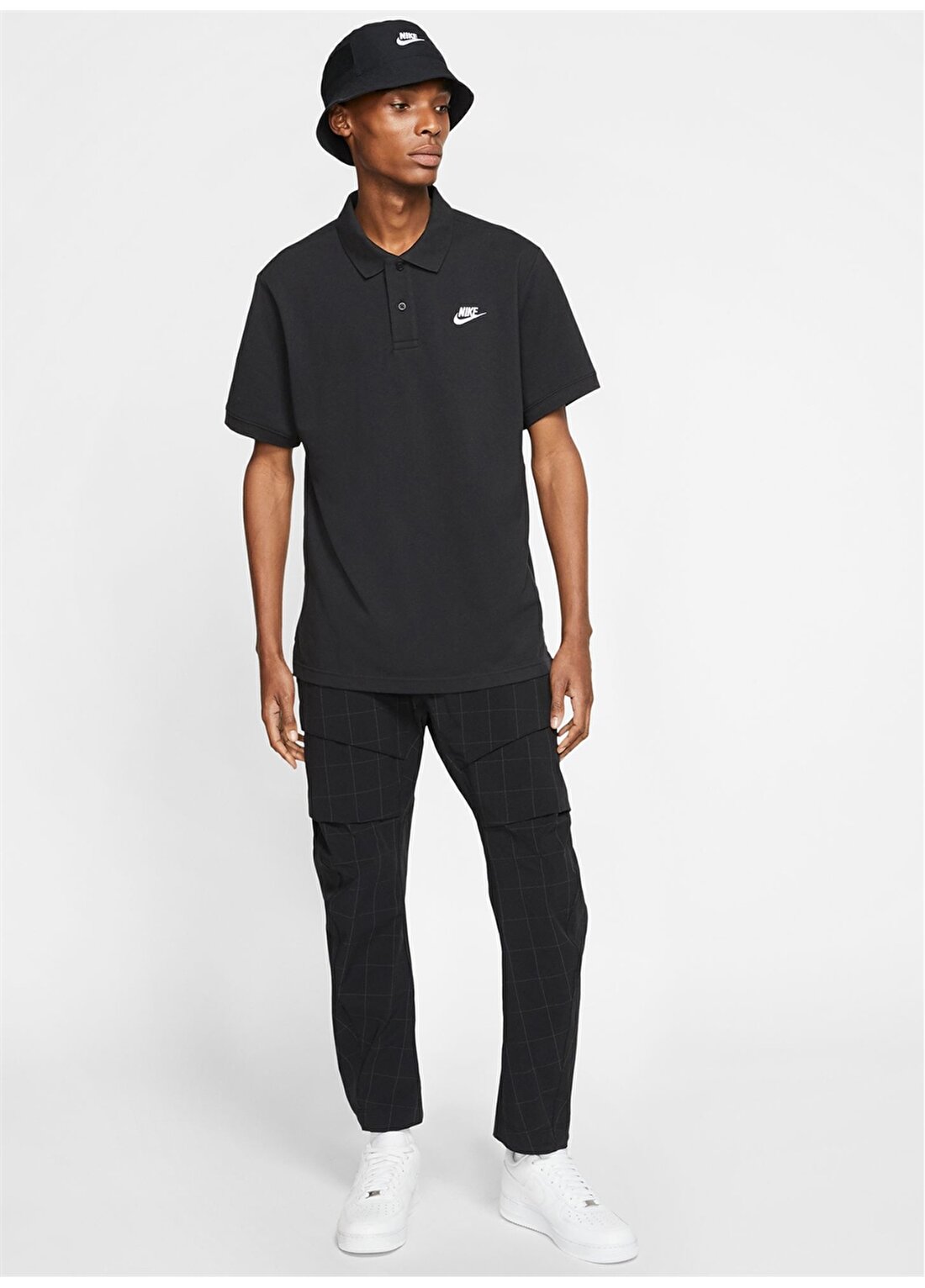 Nike Siyah Erkek Polo T-Shirt CJ4456-010 NSW CE POLO MATCHUP PQ