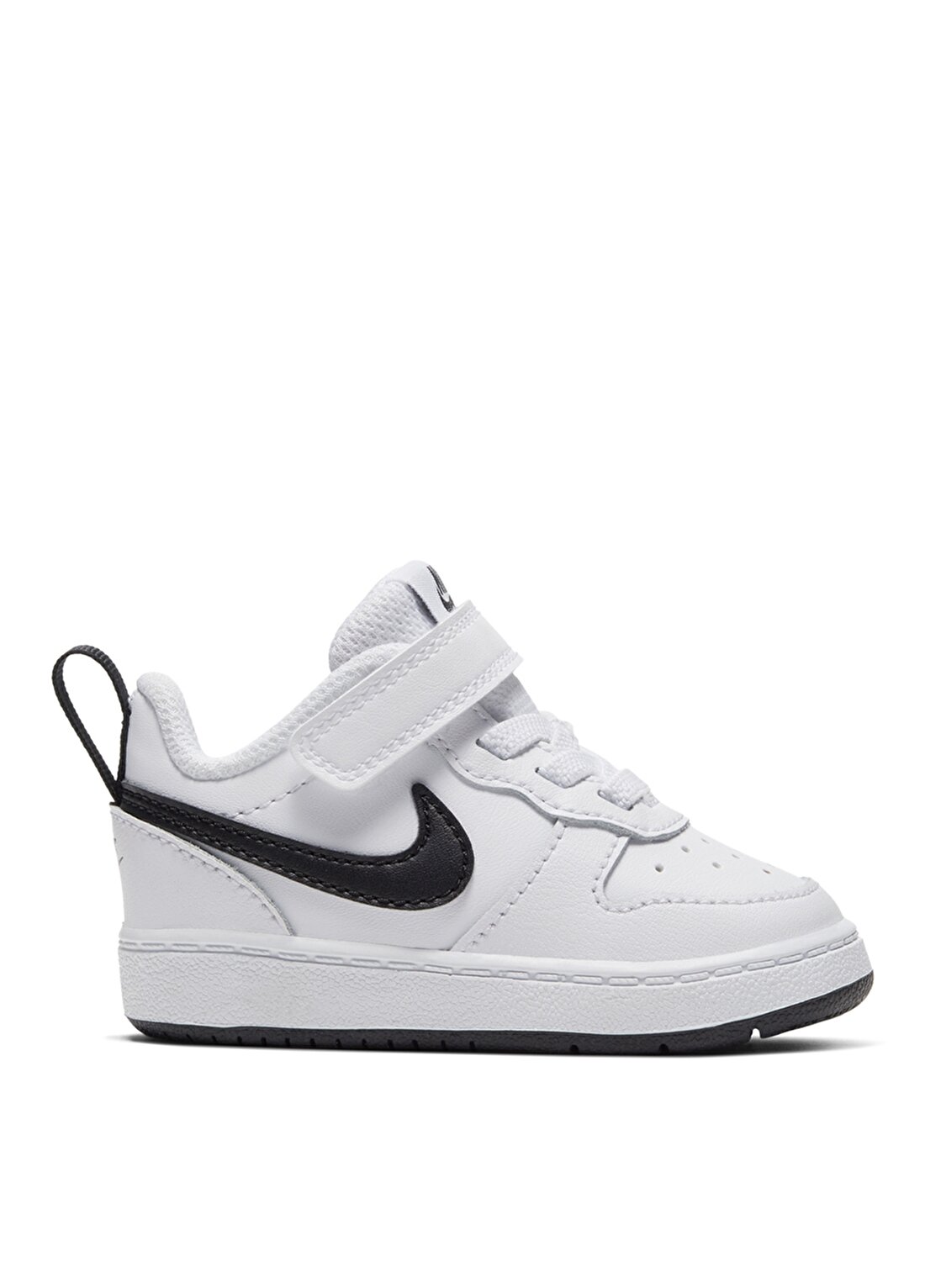 Nike Beyaz - Siyah Bebek Yürüyüş Ayakkabısı BQ5453-104 COURT BOROUGH LOW2(TDV)