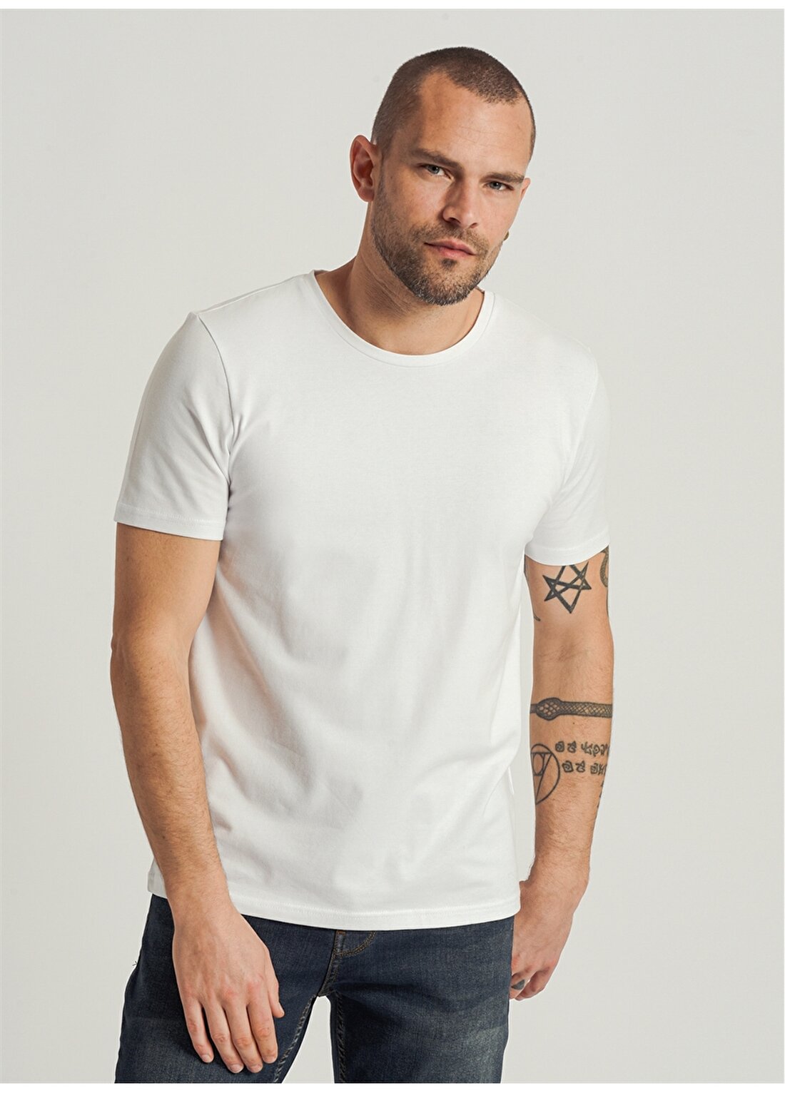 People By Fabrika Beyaz T-Shirt