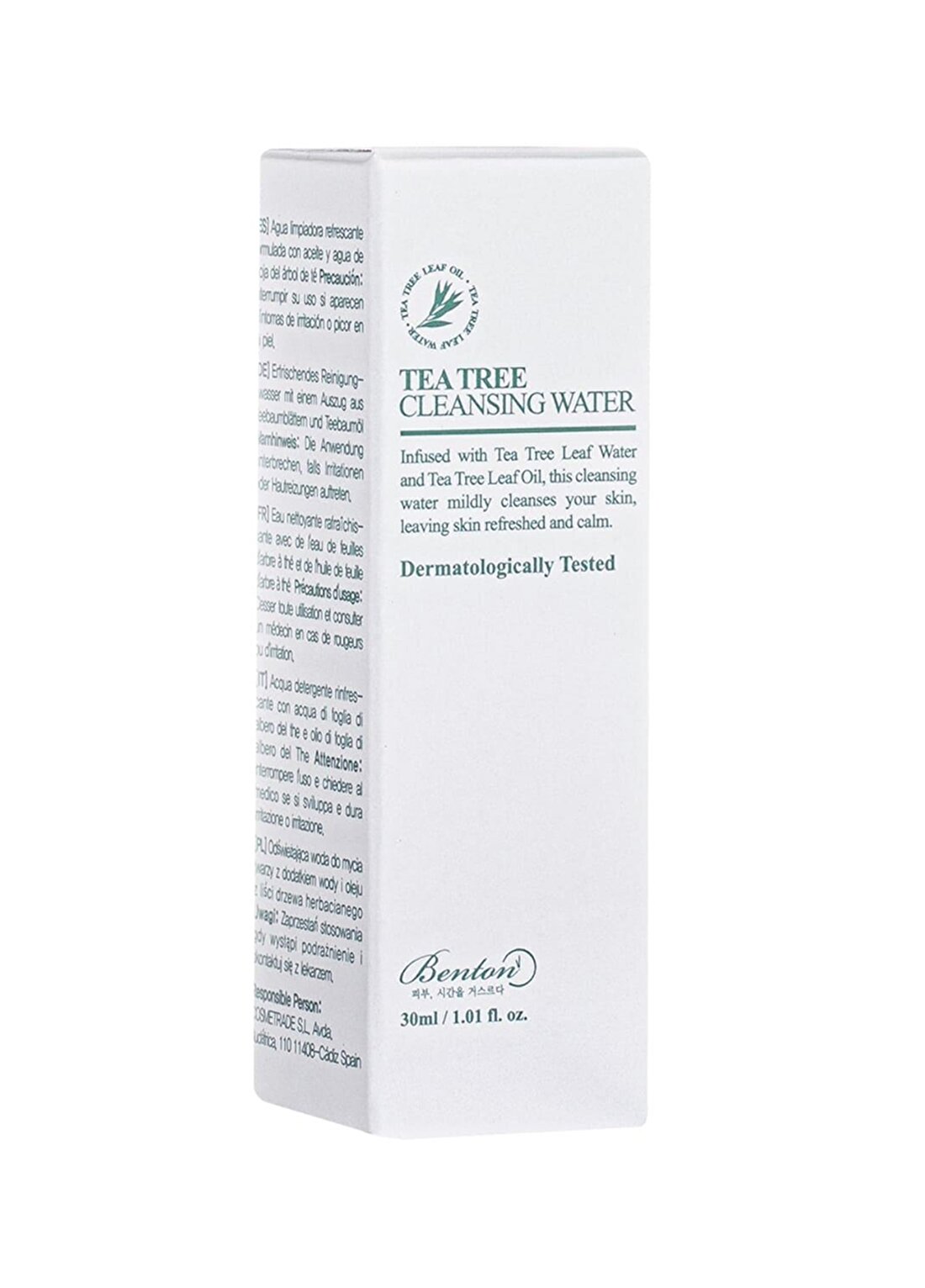 Benton Tea Tree Cleansing Water Mini -Mini Doğal Temizleyici - Çay Ağacı