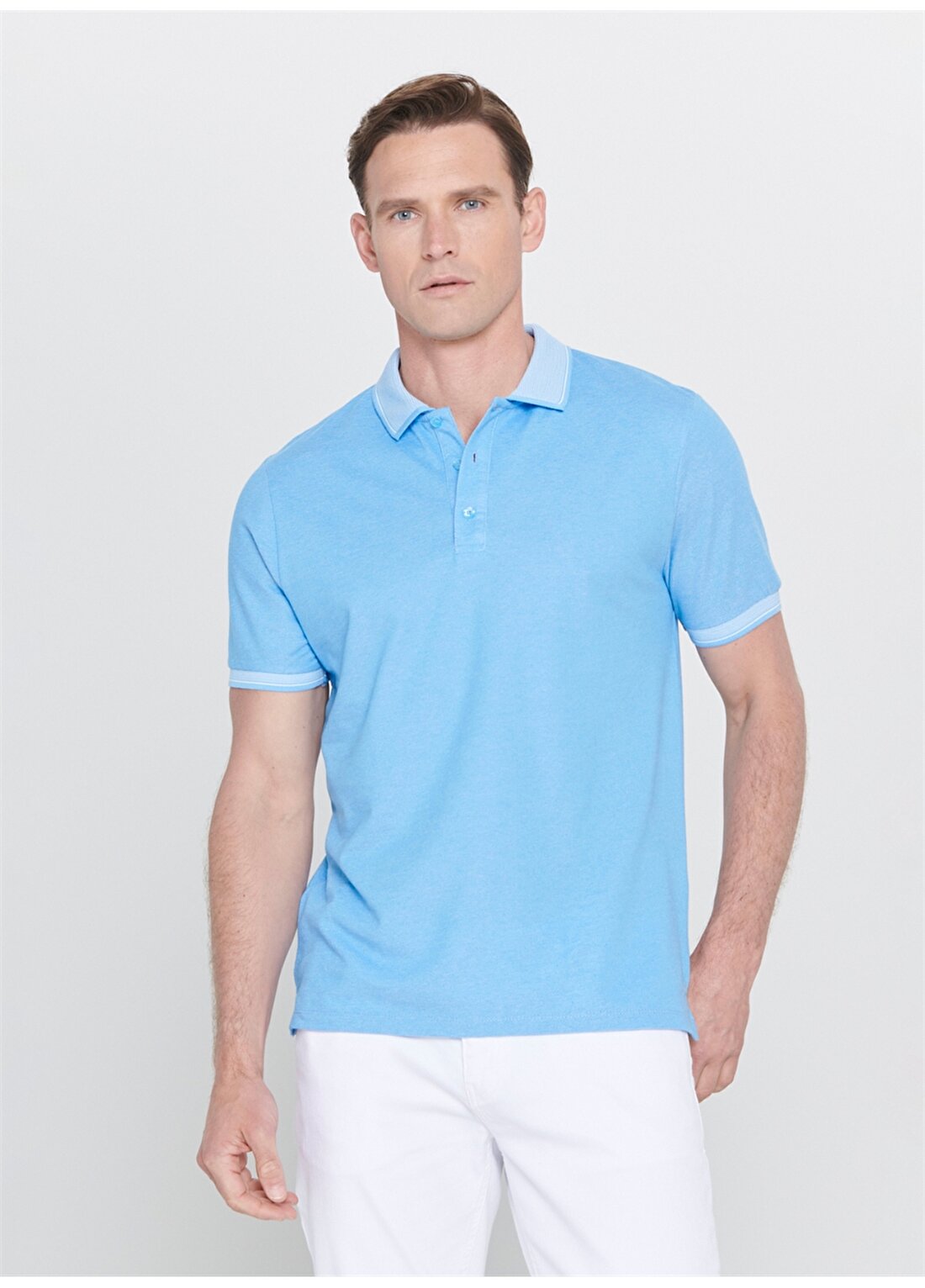 Altınyıldız Classic Mavi Erkek Polo T-Shirt