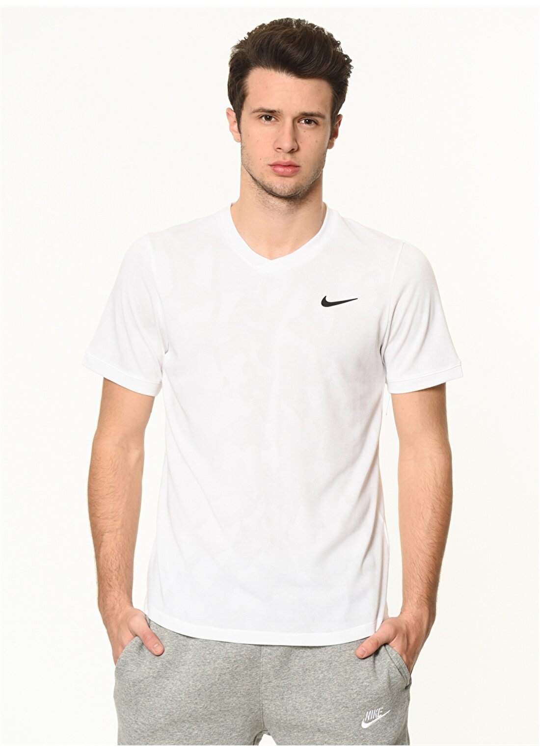 Nike Dri-FIT Challenger Beyaz Erkek T-Shirt