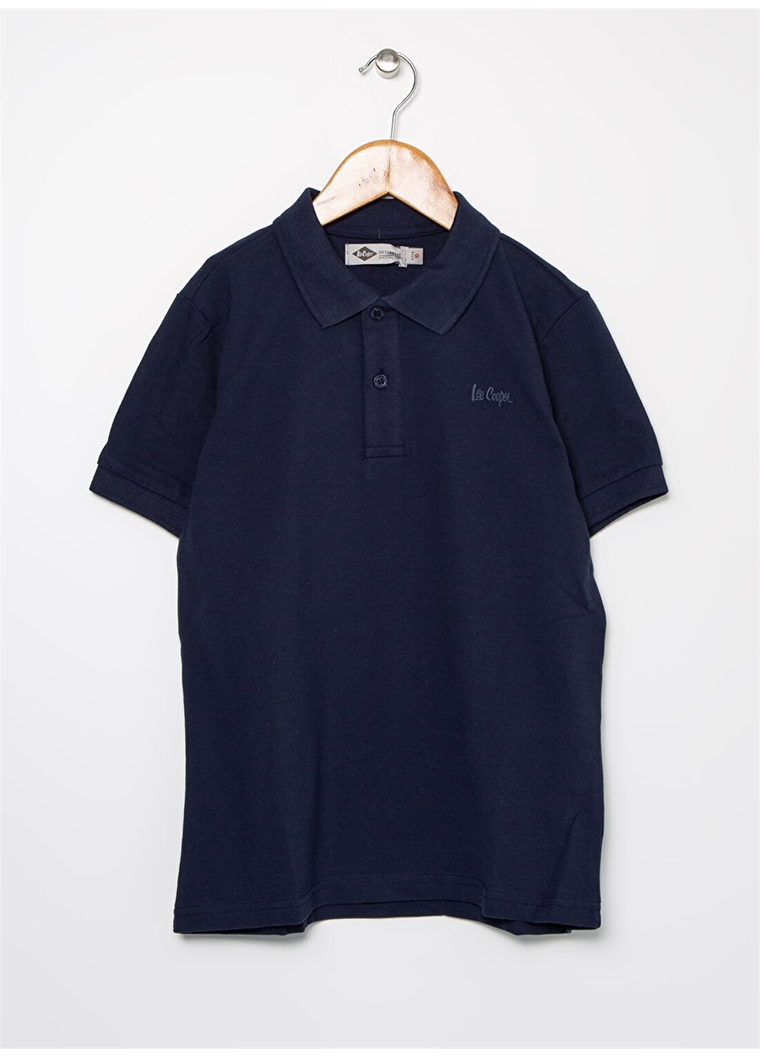 Lee Cooper Düz İndigo Erkek Çocuk Polo T-Shirt 202 LCB 242011-TWINS POLO YAKA PİKE