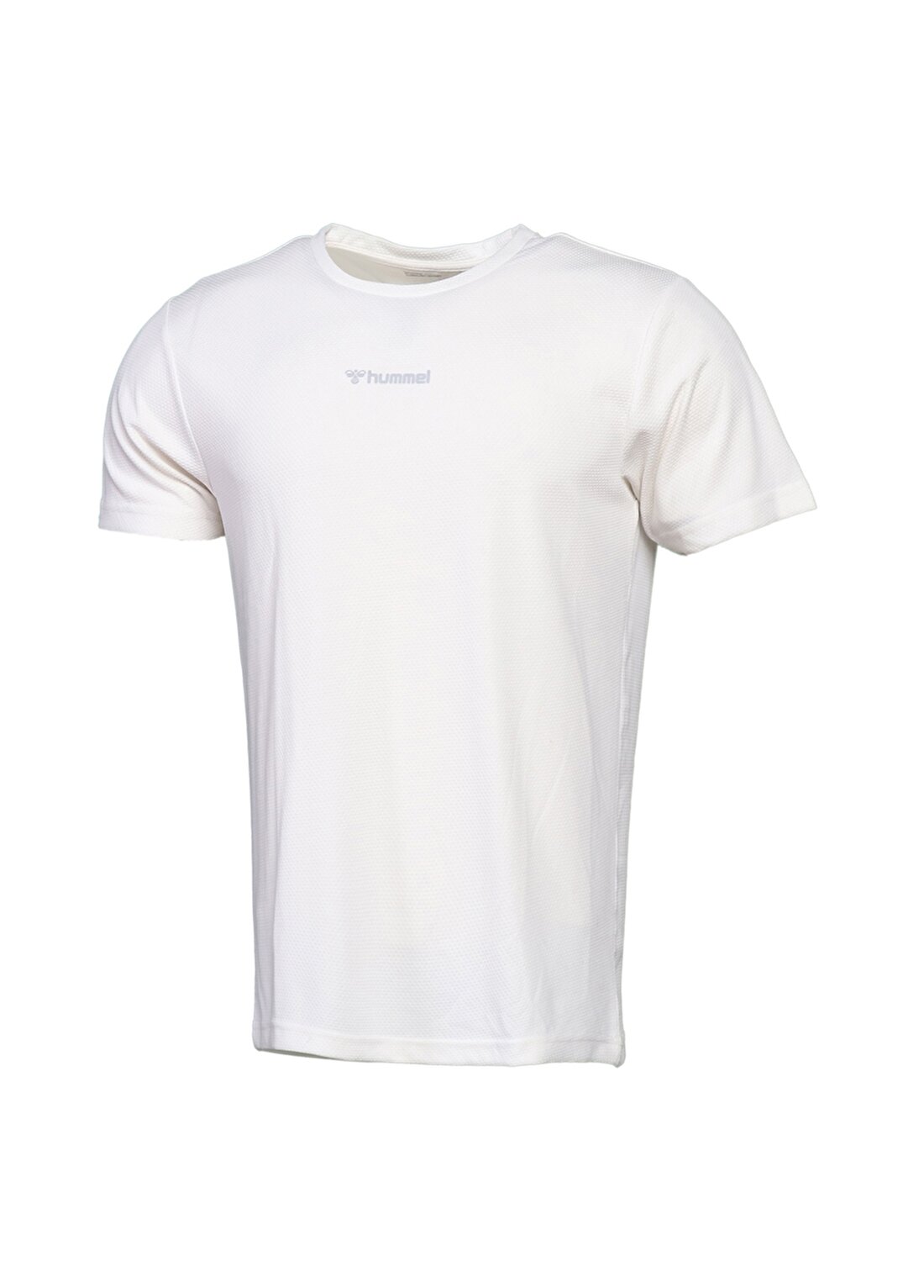 Hummel Beyaz Bisiklet Yaka Erkek T-Shirt