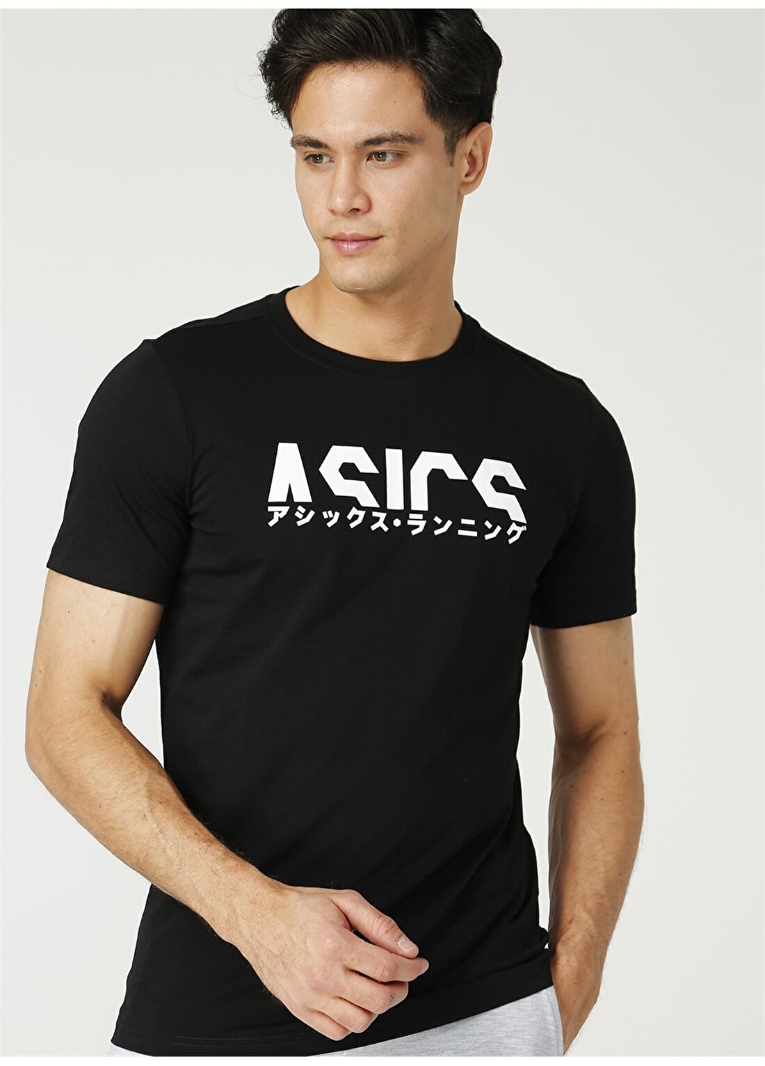 Asics Siyah Erkek T-Shirt 2031B912-001 KATAKANA GRAPHIC TEE