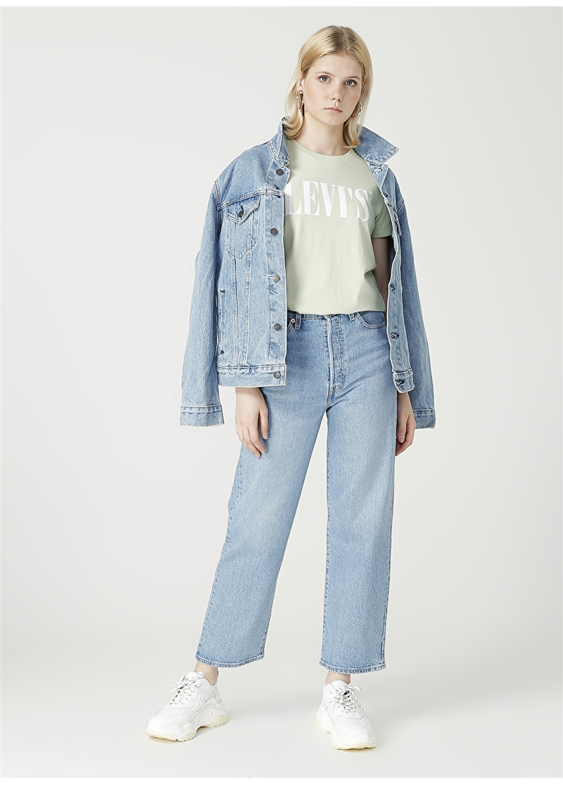 Levis Ribcage Straight Ankle Denim Pantolon