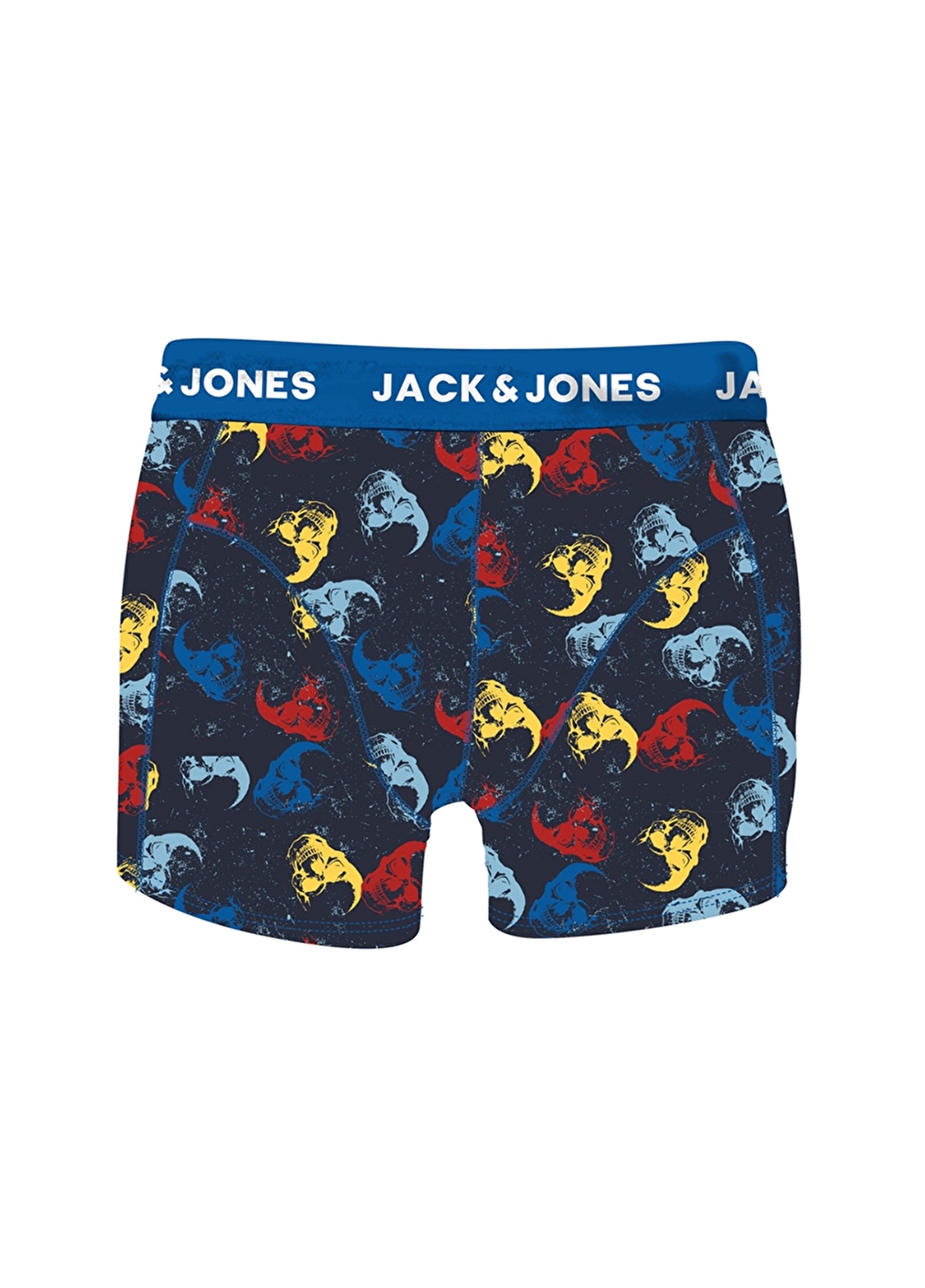 Jack & Jones 12180054 Gri - Mavi Erkek Boxer