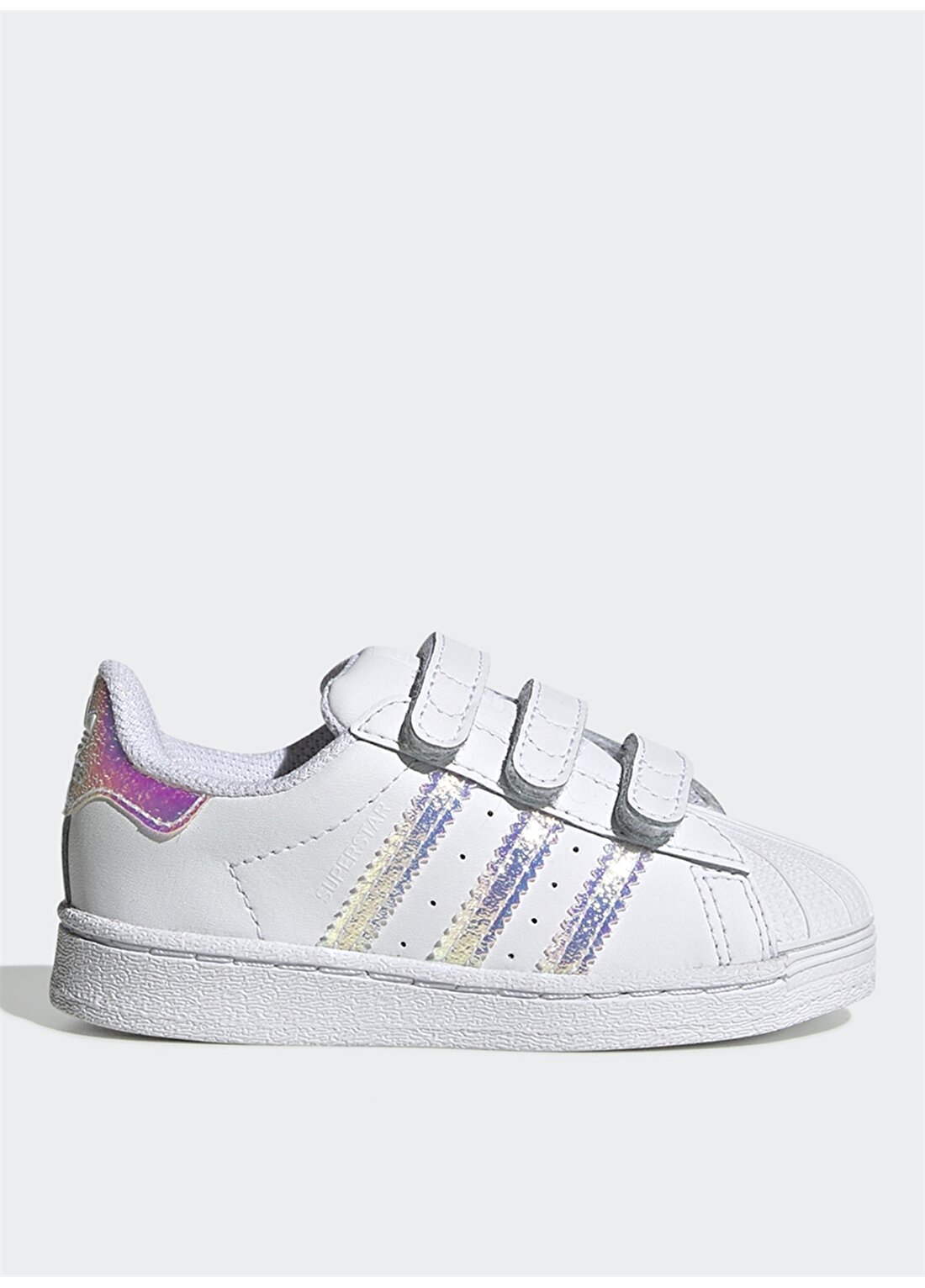 Adidas FV3657 Superstar Bantlı Beyaz Kız Çocuk Yürüyüş Ayakkabısı