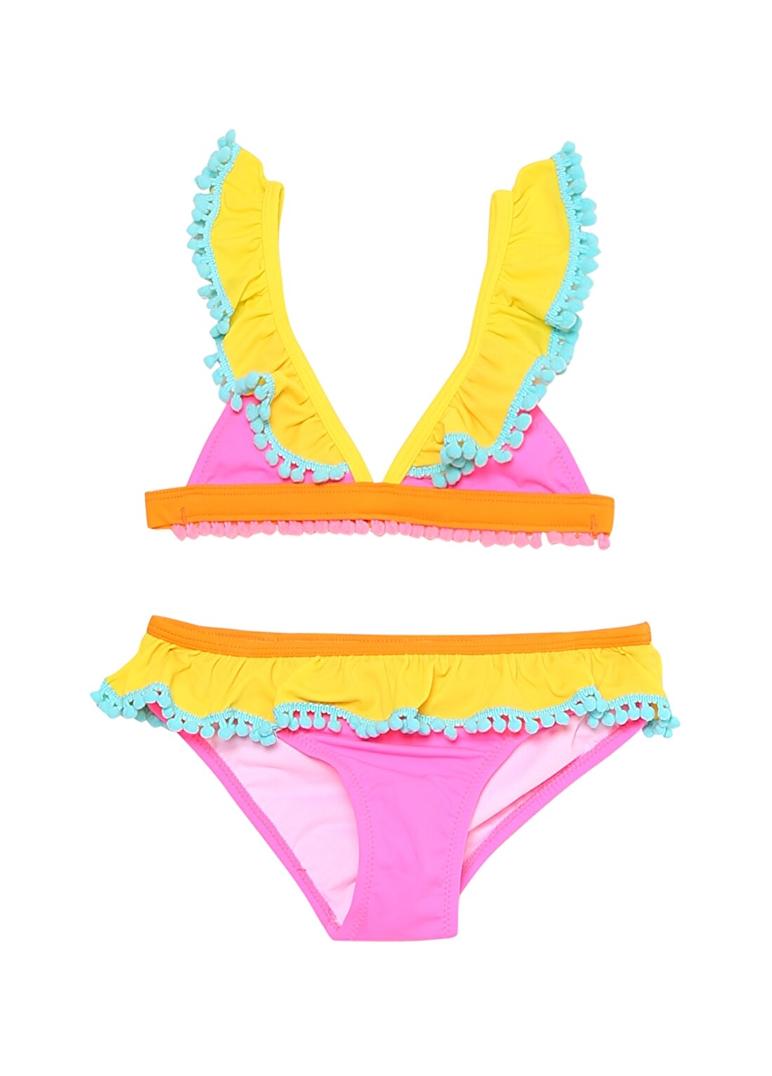 Penti Girls Fancy Triangle Neon Pembe Kız Çocuk Bikini Takım
