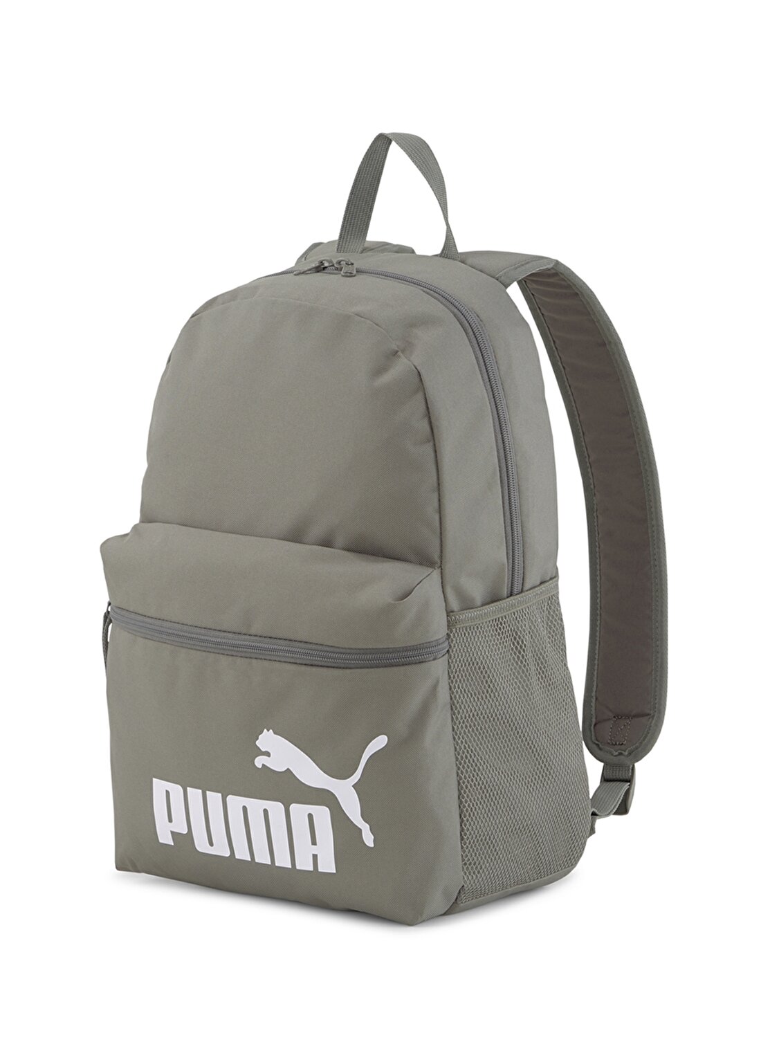 Puma Phase Backpack Çift Fermuar Kapatmalı Unisex Gri Sırt Çantası