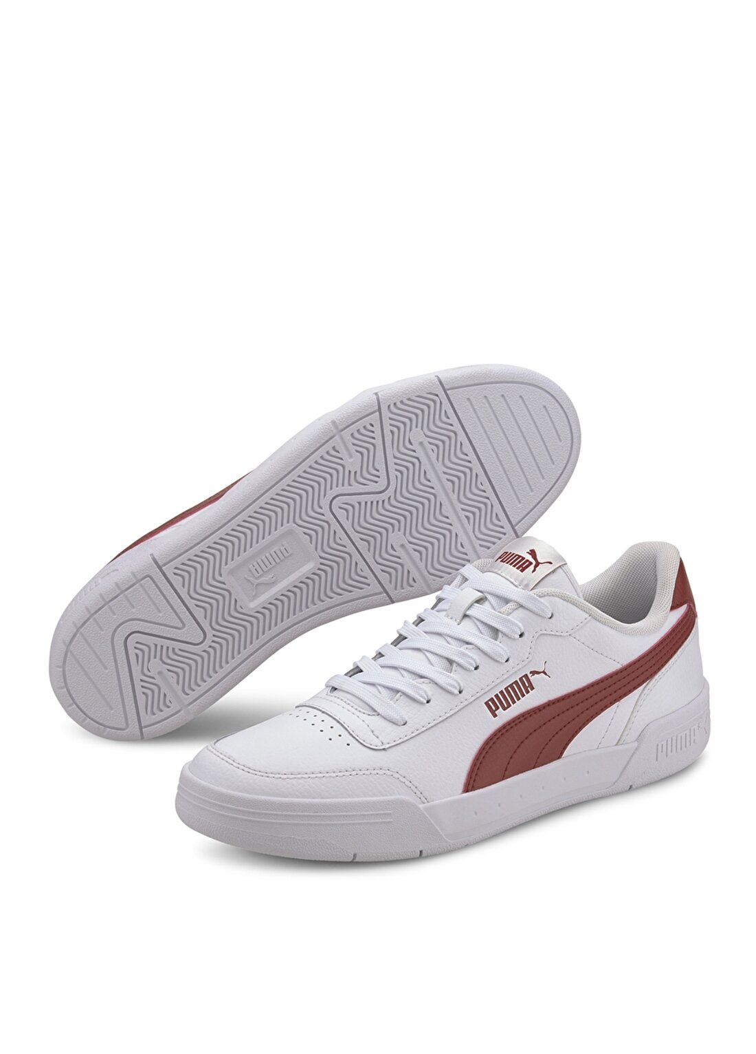 Puma Caracal Beyaz - Kırmızı Erkek Lifestyle Ayakkabı