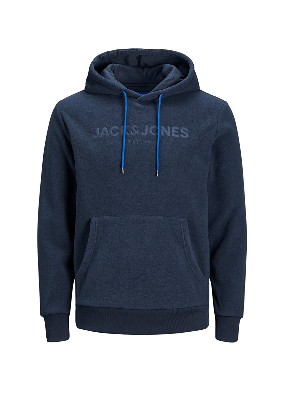 Jack & Jones 12176850 Kapüşon Yaka Erkek Lacivert Sweatshirt