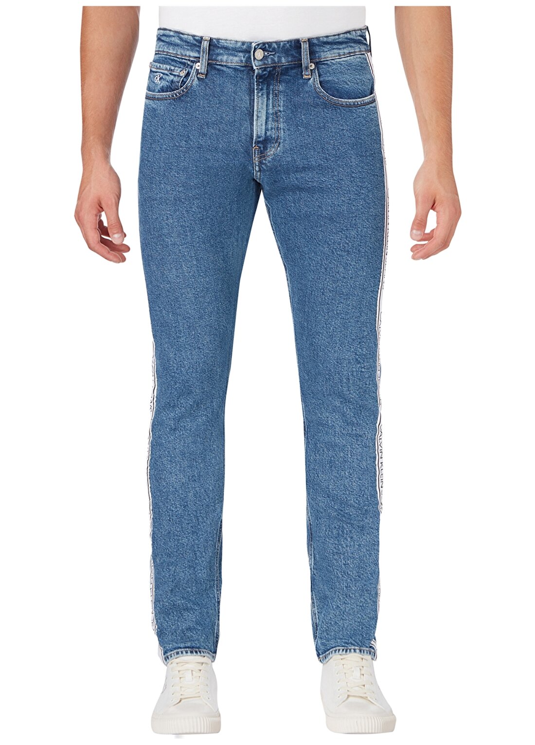 Calvin Klein Jeans Düşük Slim Slim Fit Düz Erkek Denim Pantolon J30J316018-1A4 CKJ 026 SLIM