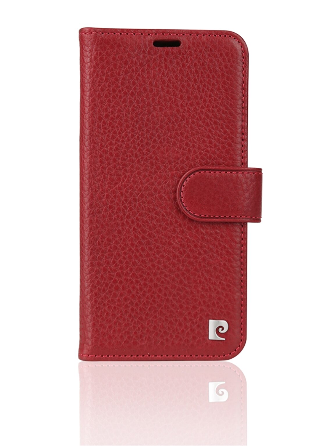 Pierre Cardin PCS-P08 Galaxy Note 9 Bordo Deri Kapaklı Kılıf Telefon Aksesuarı