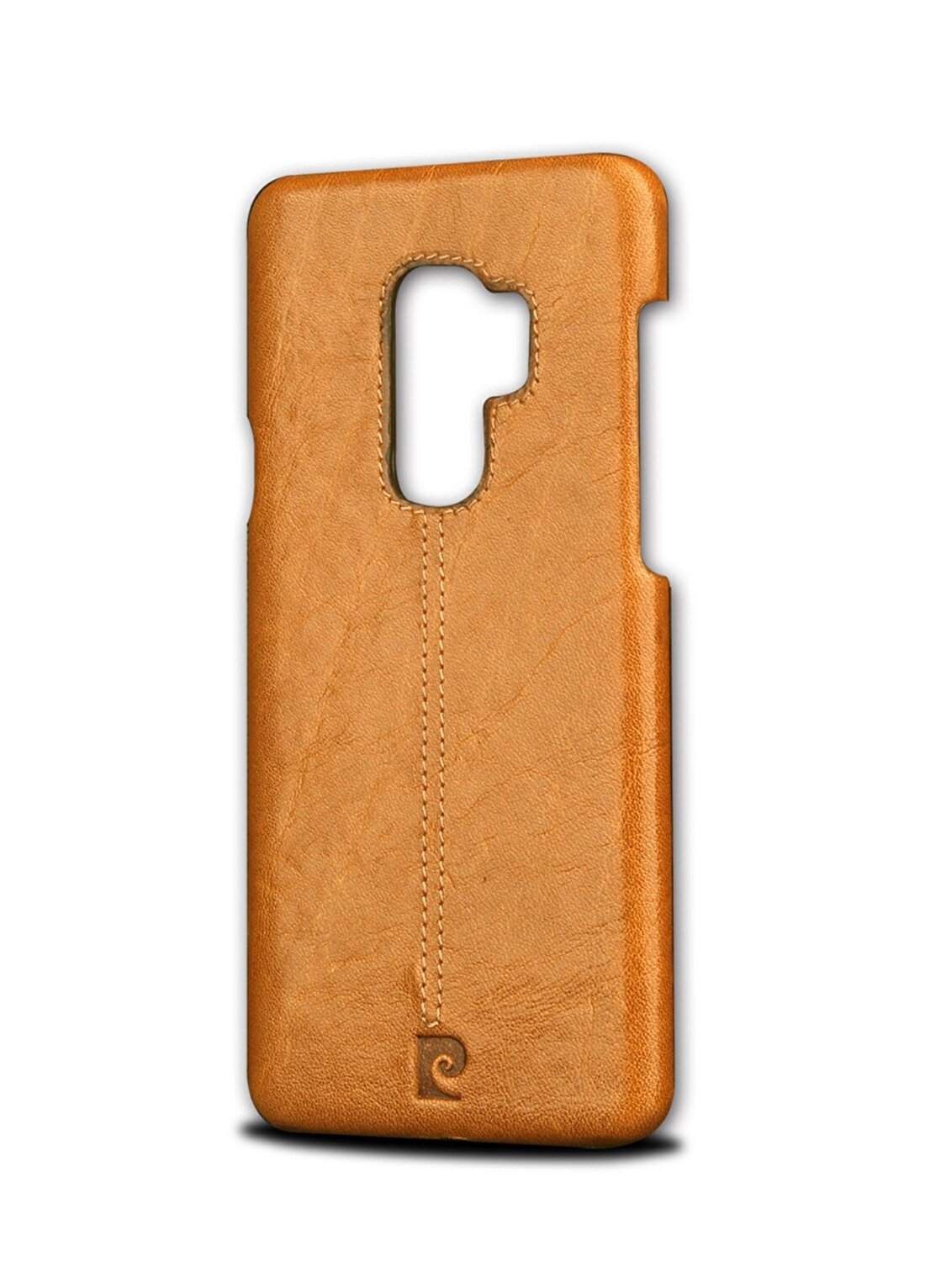 Pierre Cardin PCL-P03 Galaxy (S9 Plus) Taba Klasik Deri Arka Kapak Telefon Aksesuarı