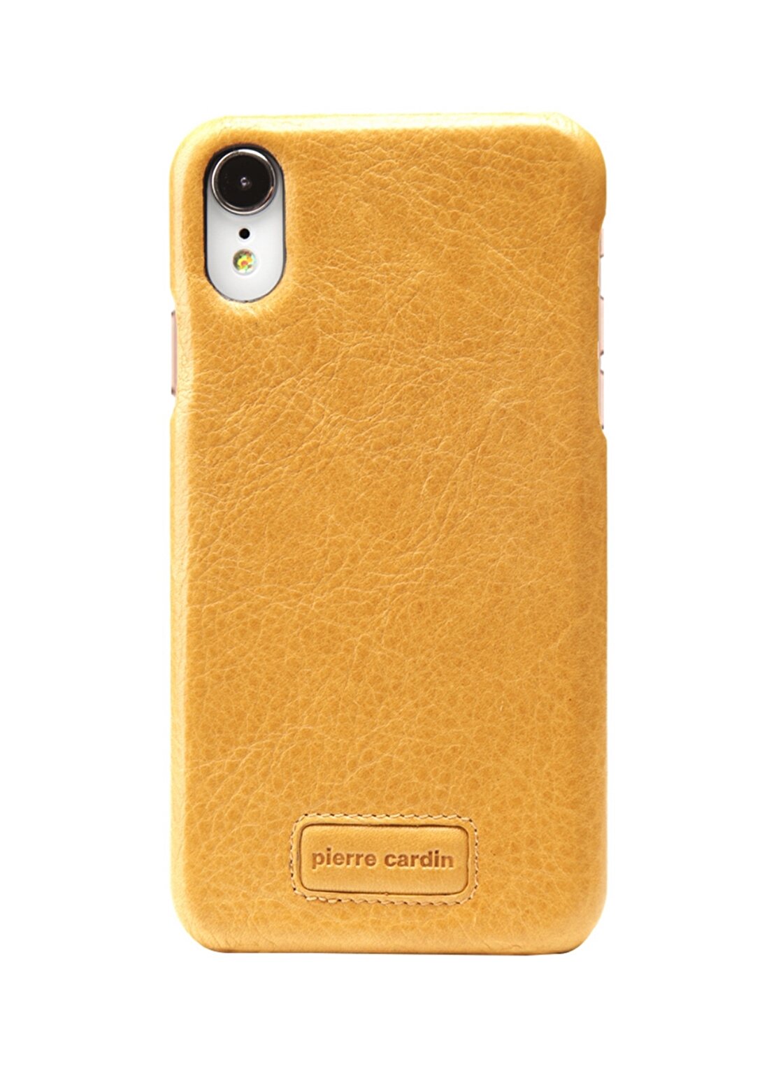 Pierre Cardin PCS-S05 Iphone XR (6.1) Sarı Deri Klasik Arka Kapak Telefon Aksesuarı