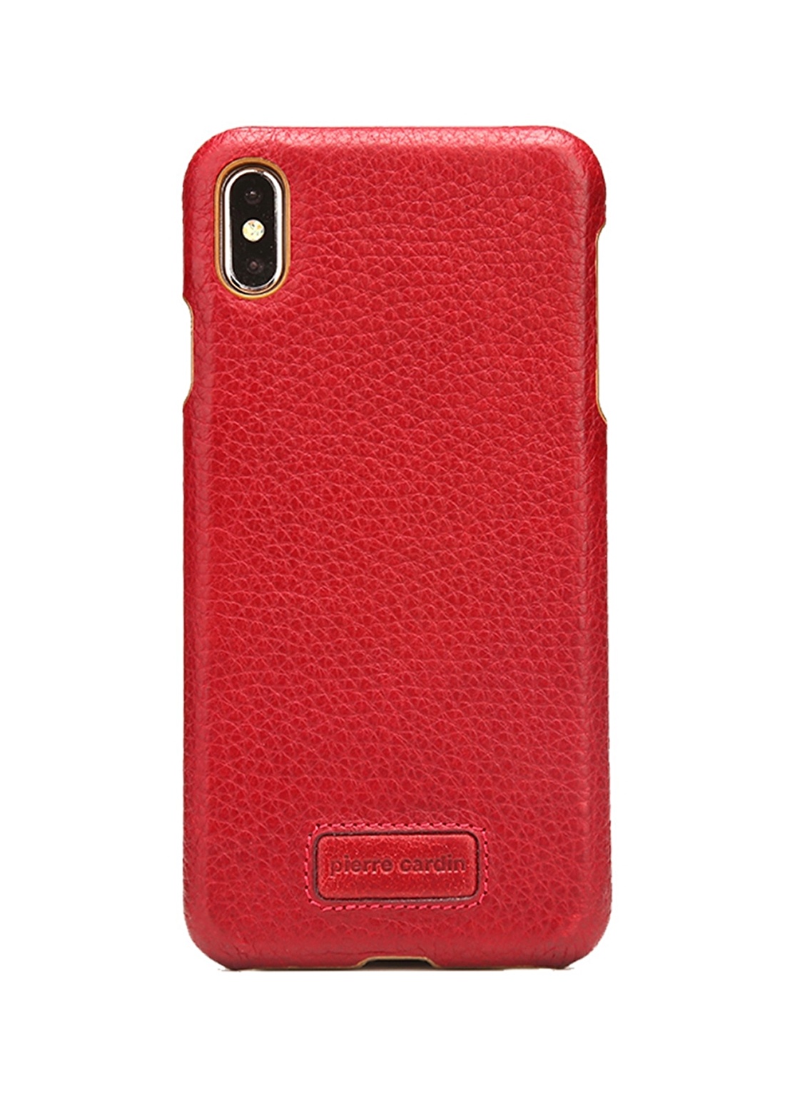 Pierre Cardin PCS-S05 Iphone XS Max (6.5) Bordo Klasik Deri Arka Kapak Telefon Aksesuarı