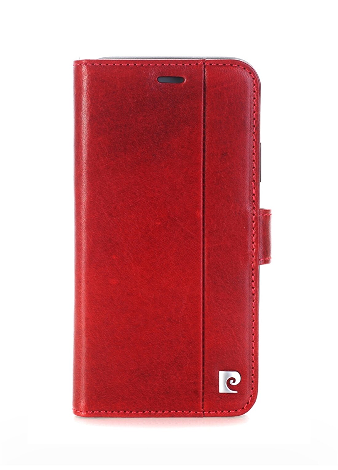 Pierre Cardin PCL-P05 Iphone X - XS (5.8) Bordo Deri Kapaklı Kılıf Telefon Aksesuarı