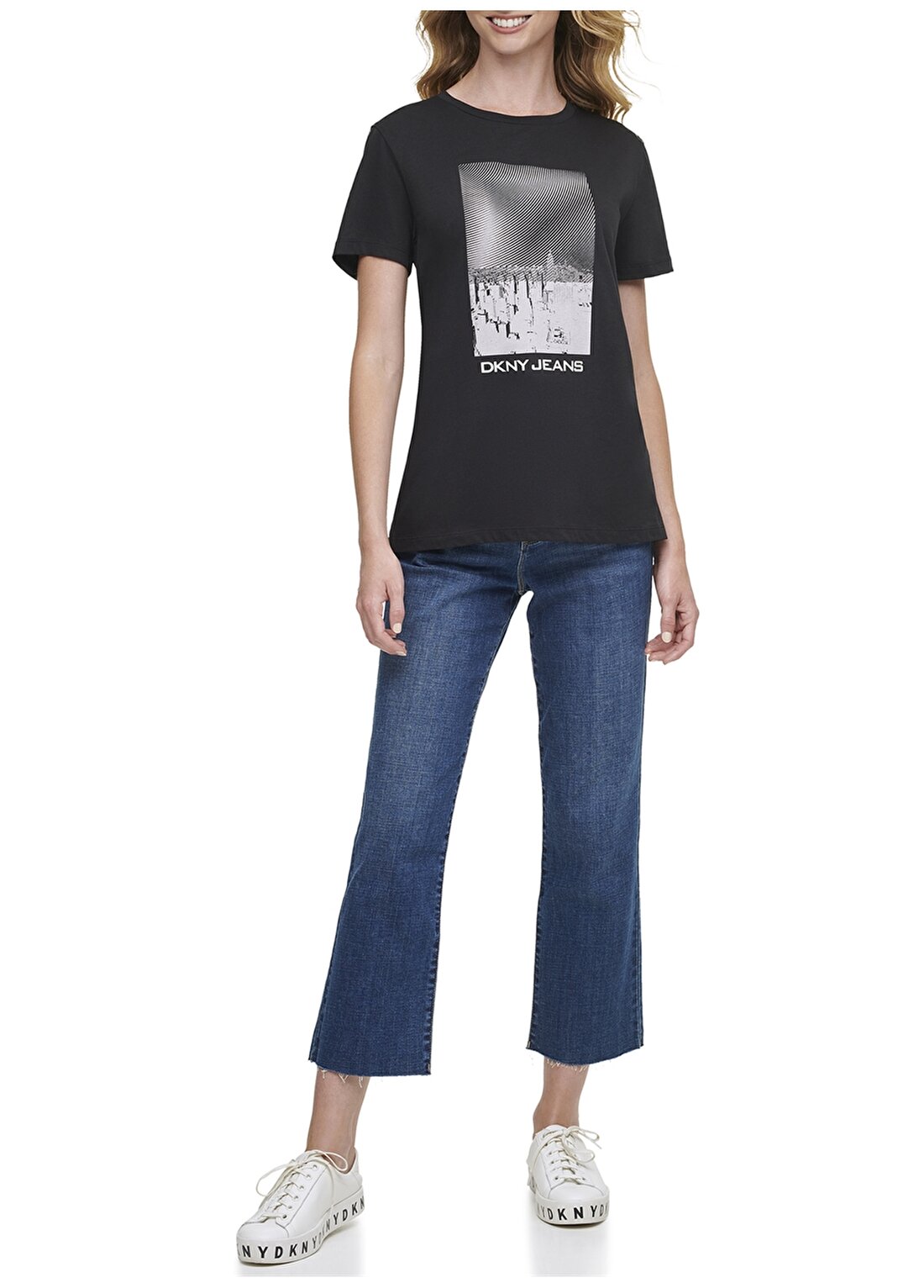 Dkny Jeans NYC Baskılı Logolu Kısa Kollu T-Shirt