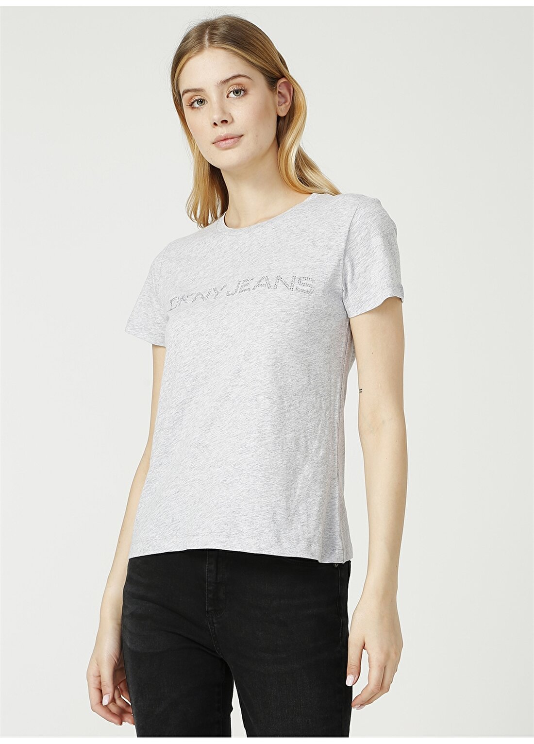 DKNY Jeans Logolu Kısa Kollu T-Shirt