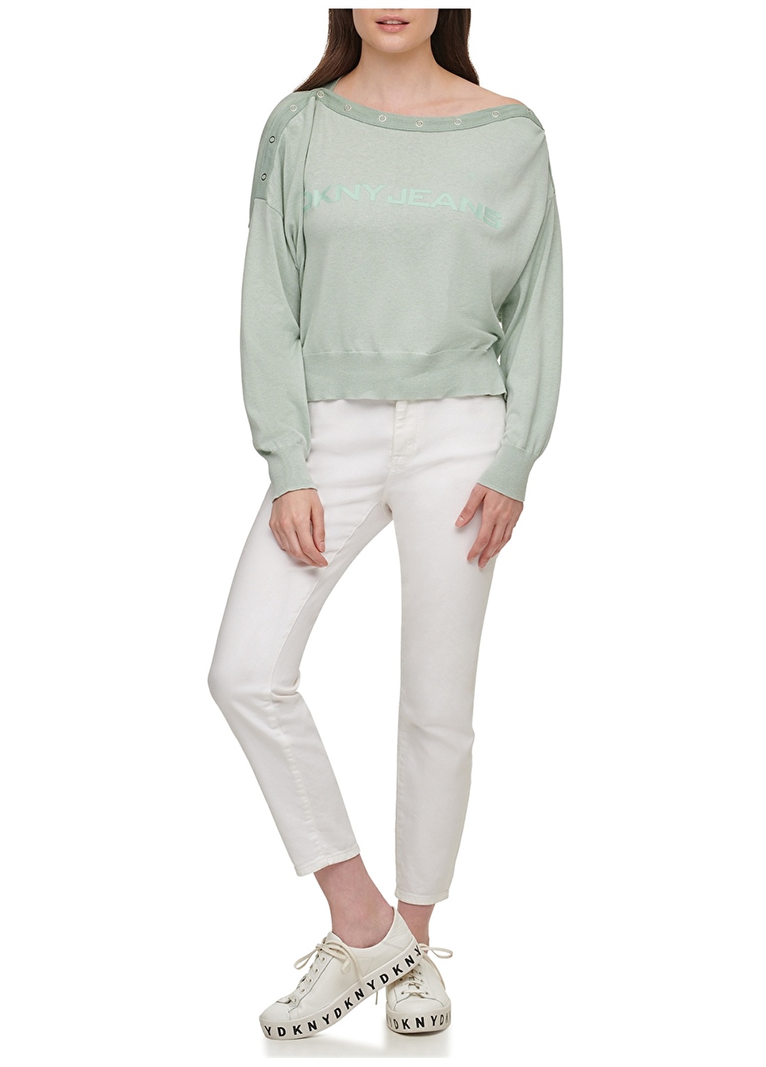 Dkny Jeans Uzun Kollu Logolu Sweatshirt