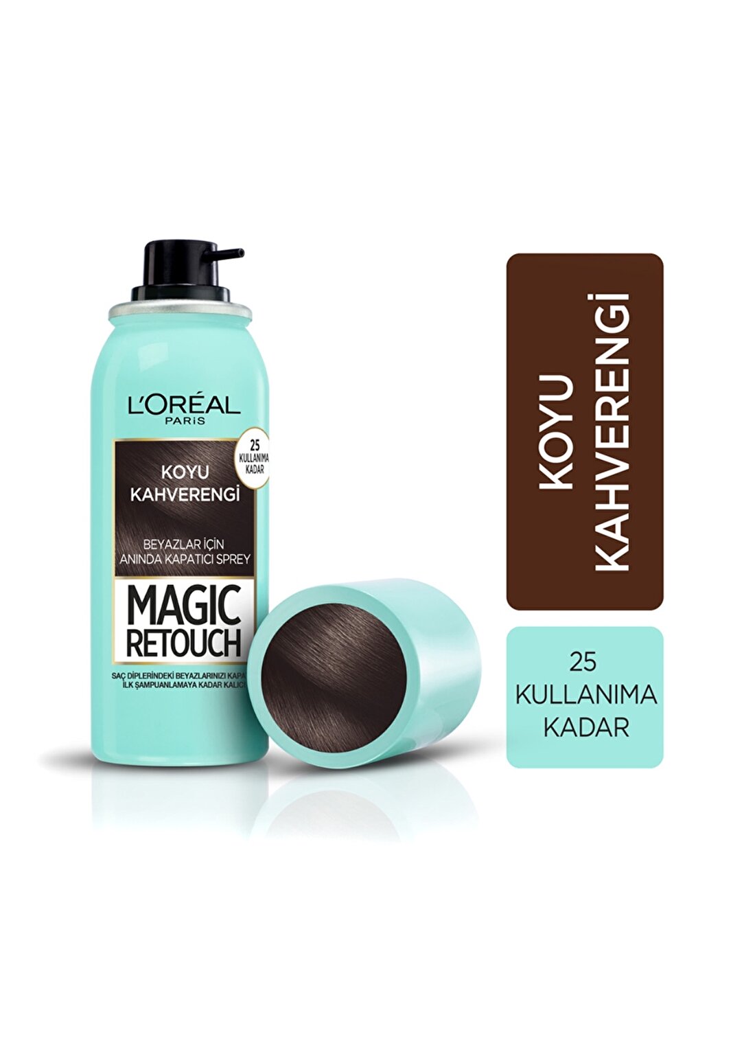 L''oréal Paris Magic Retouch Beyaz Dipleri Kapatıcı Sprey - Koyu Kahverengi