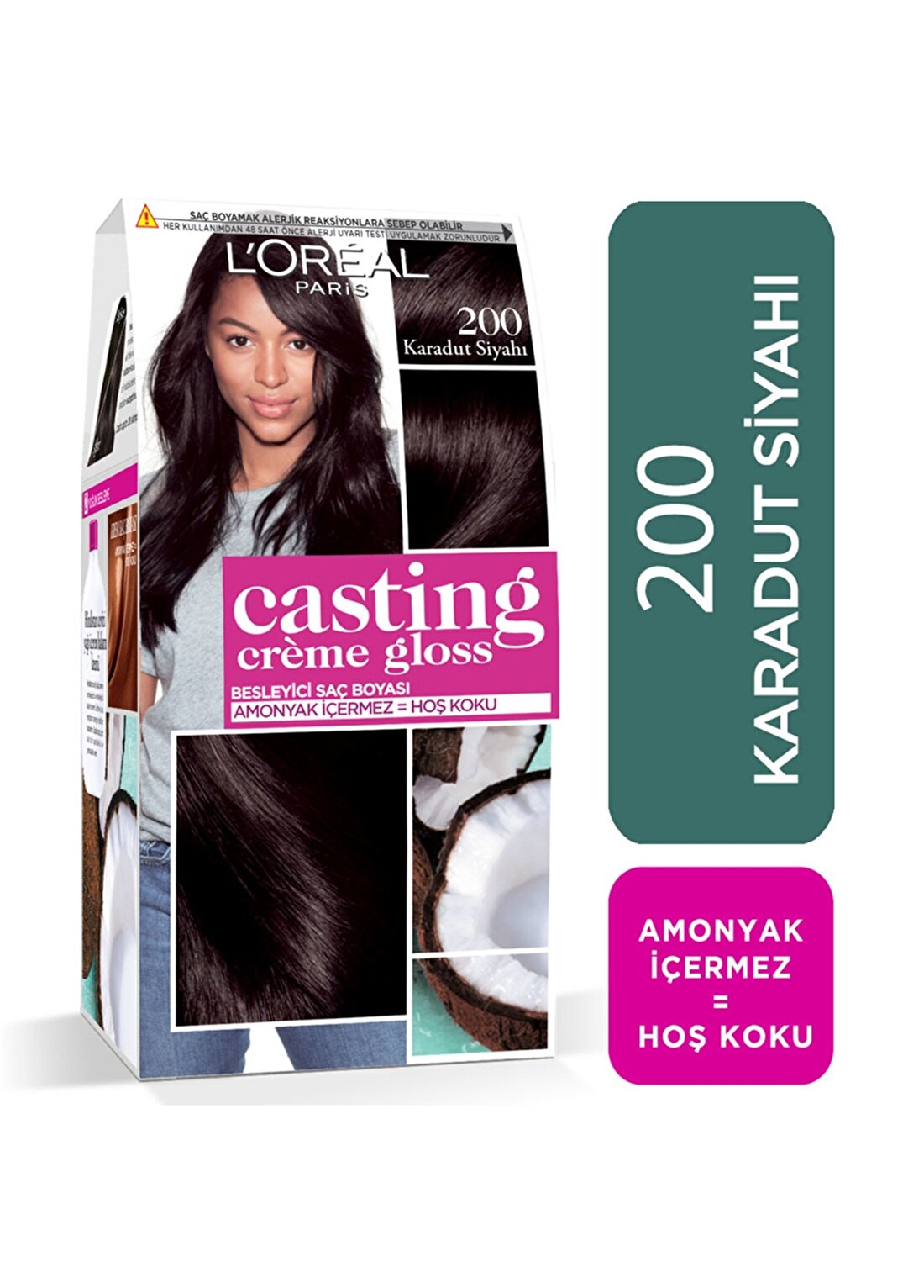 L''oréal Paris Casting Crème Gloss Saç Boyası - 200 Karadut Siyahı