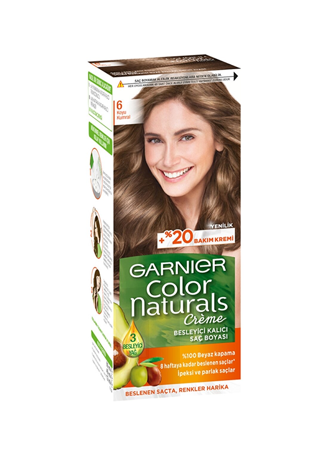 Garnier Color Naturals - 6 Koyu Kumral Saç Boyası