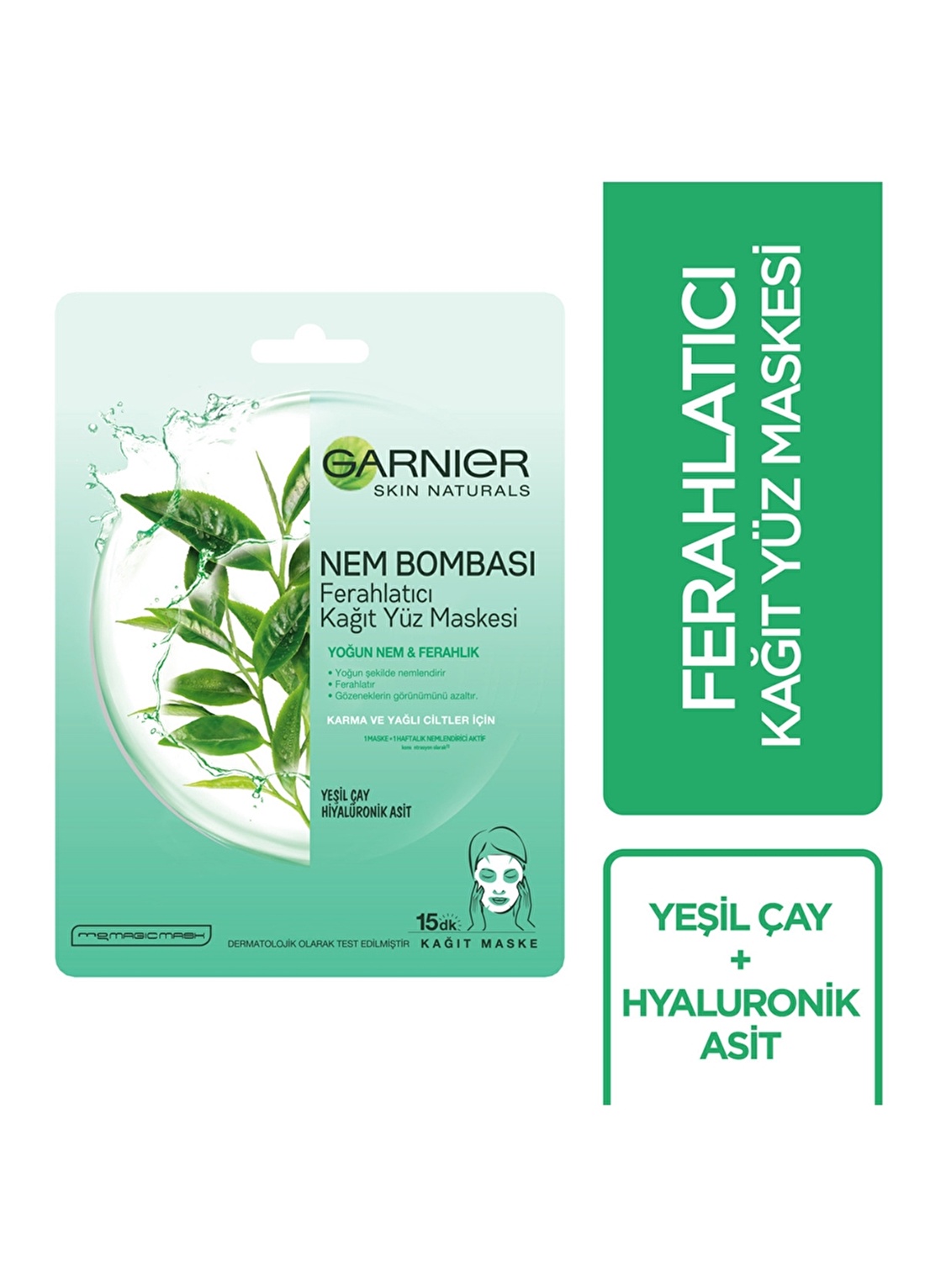 Garnier Nem Bombası Ferahlatıcı Kağıt Maske 32 Gr