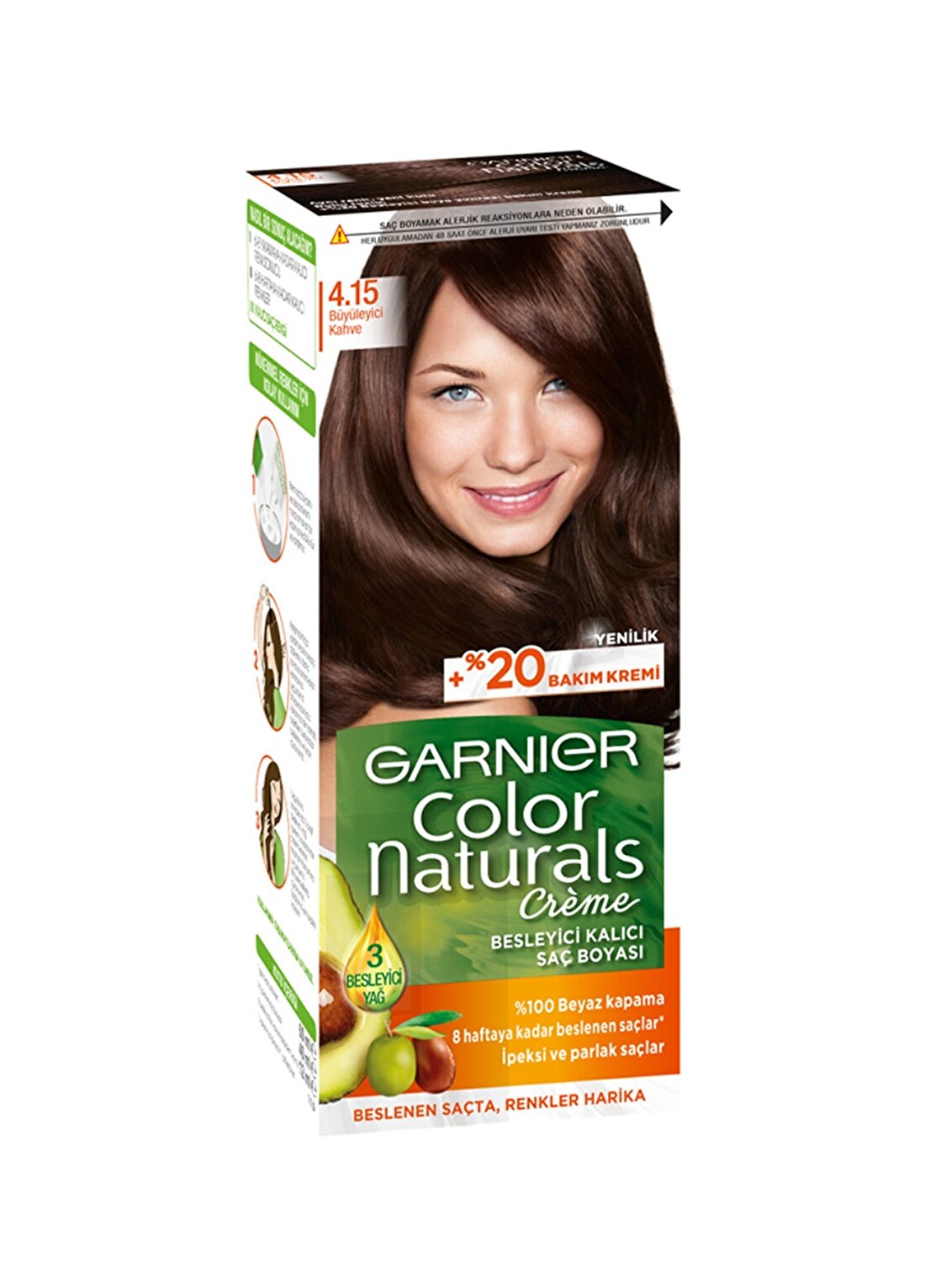 Garnier Color Naturals - 4.15 Büyüleyici Kahve Saç Boyası