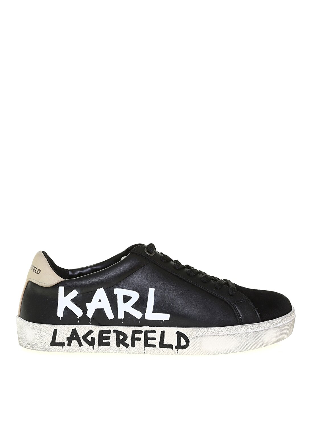 KARL LAGERFELD Siyah Kadın Sneaker SKOOL Brush Logoll