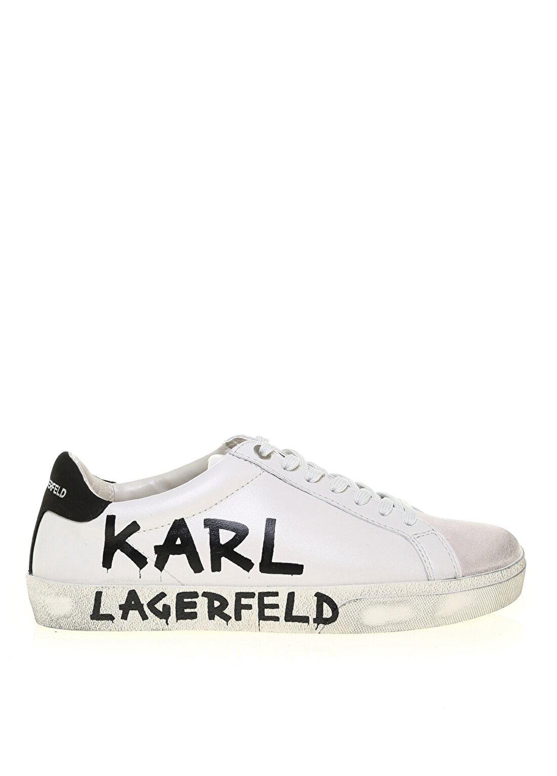 KARL LAGERFELD Beyaz Kadın Sneaker SKOOL Brush Logoll