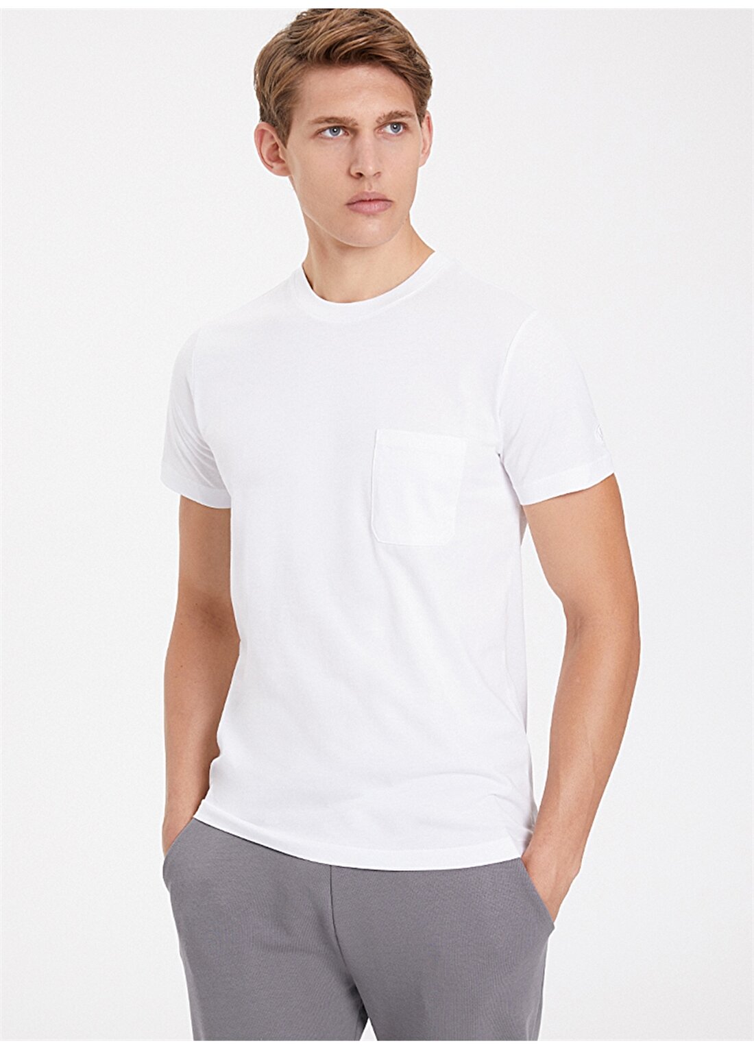 West Mark London Organik Pamuklu Beyaz T-Shirt
