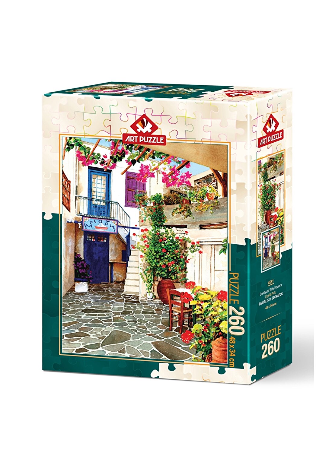 Art Puzzle 4581 Çiçekli Avlu - 260 Parça Puzzel