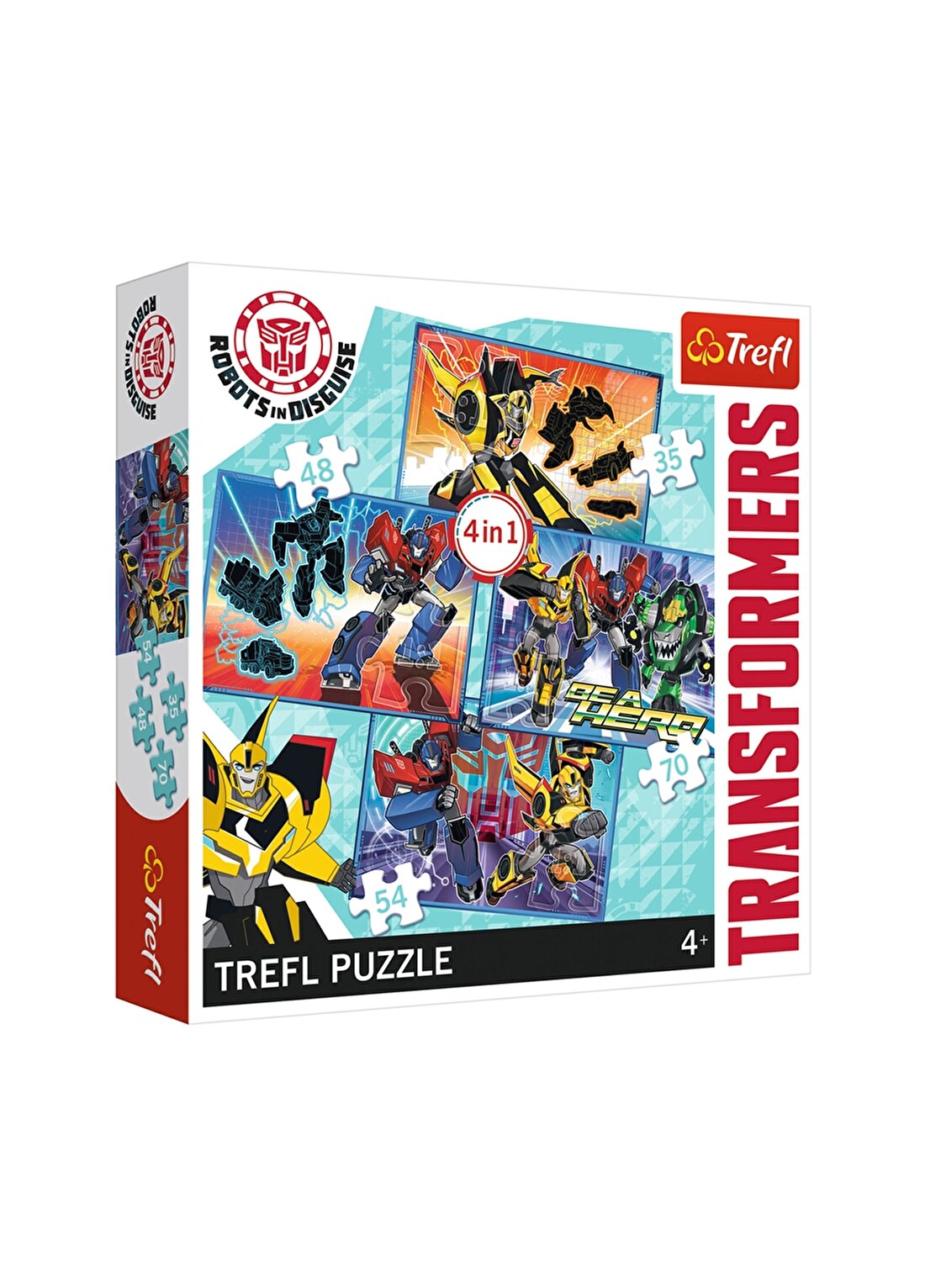 Trefl Hasbro, Transformers, Transformation Time - 4In1 Puzzle