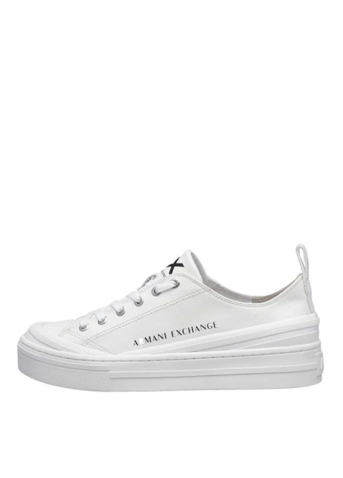 Armani Exchange Kadın Düz Topuk Beyaz Sneaker