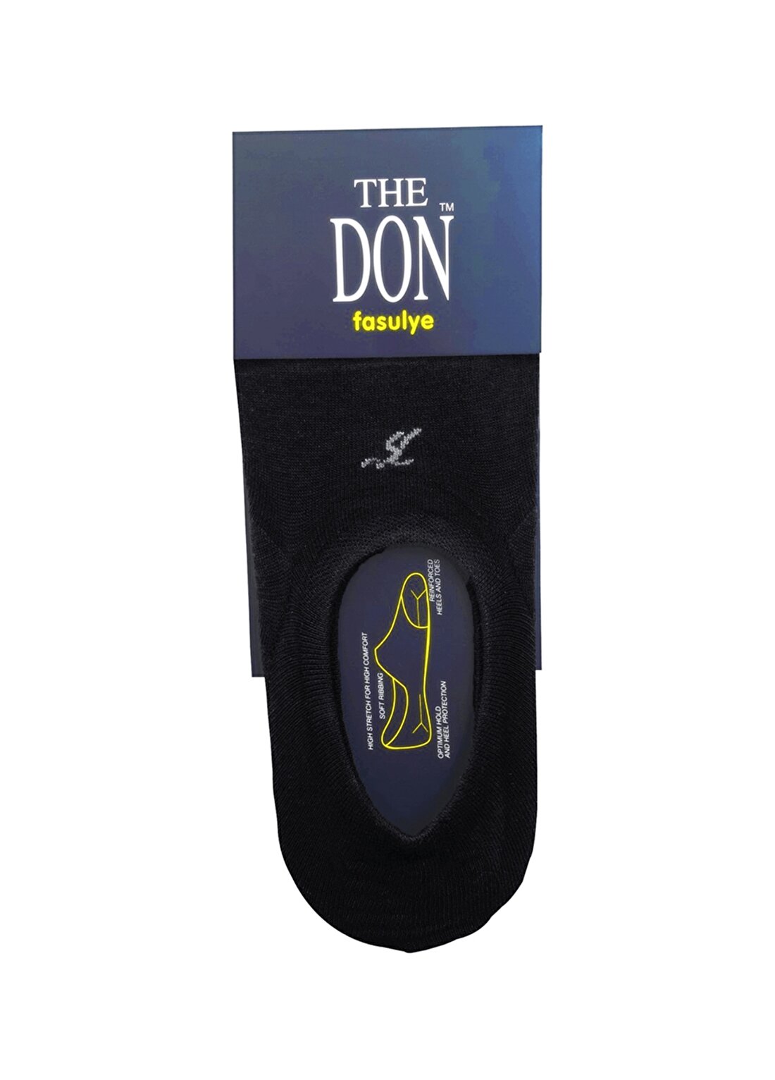 The Don Erkek Siyah Babet Çorap