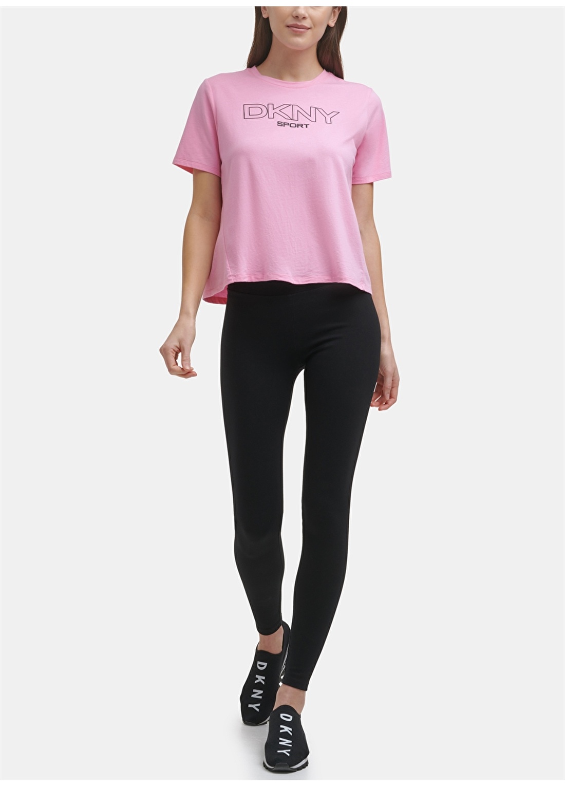 Dkny Jeans Logo Baskılı Pembe T-Shirt