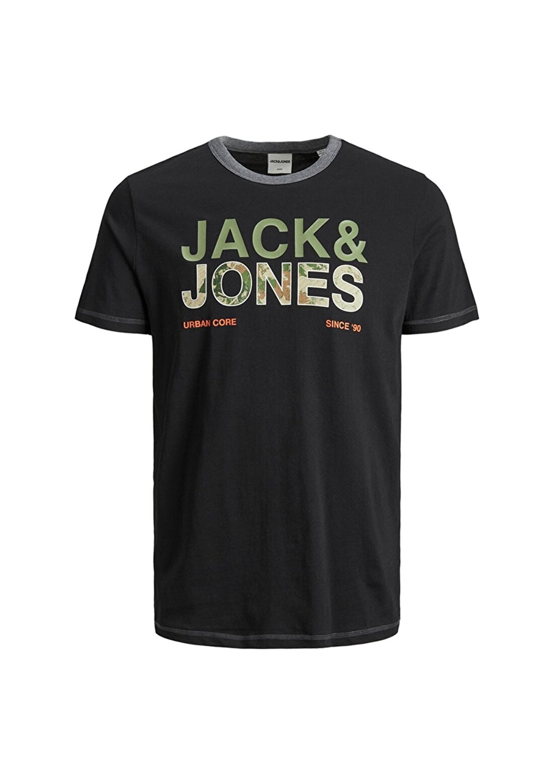 Jack & Jones 12185199 Siyah Erkek T-Shirt