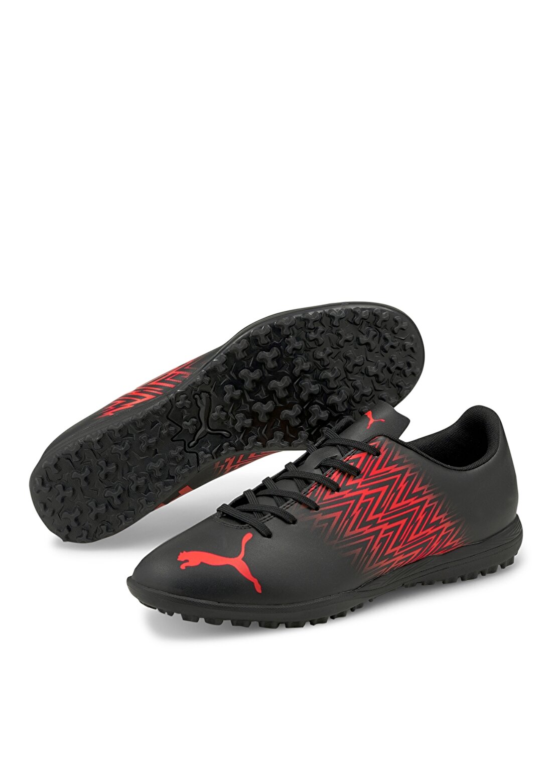 Puma 10630802 Tacto Siyah - Kırmızı Erkek Futbol Ayakkabısı
