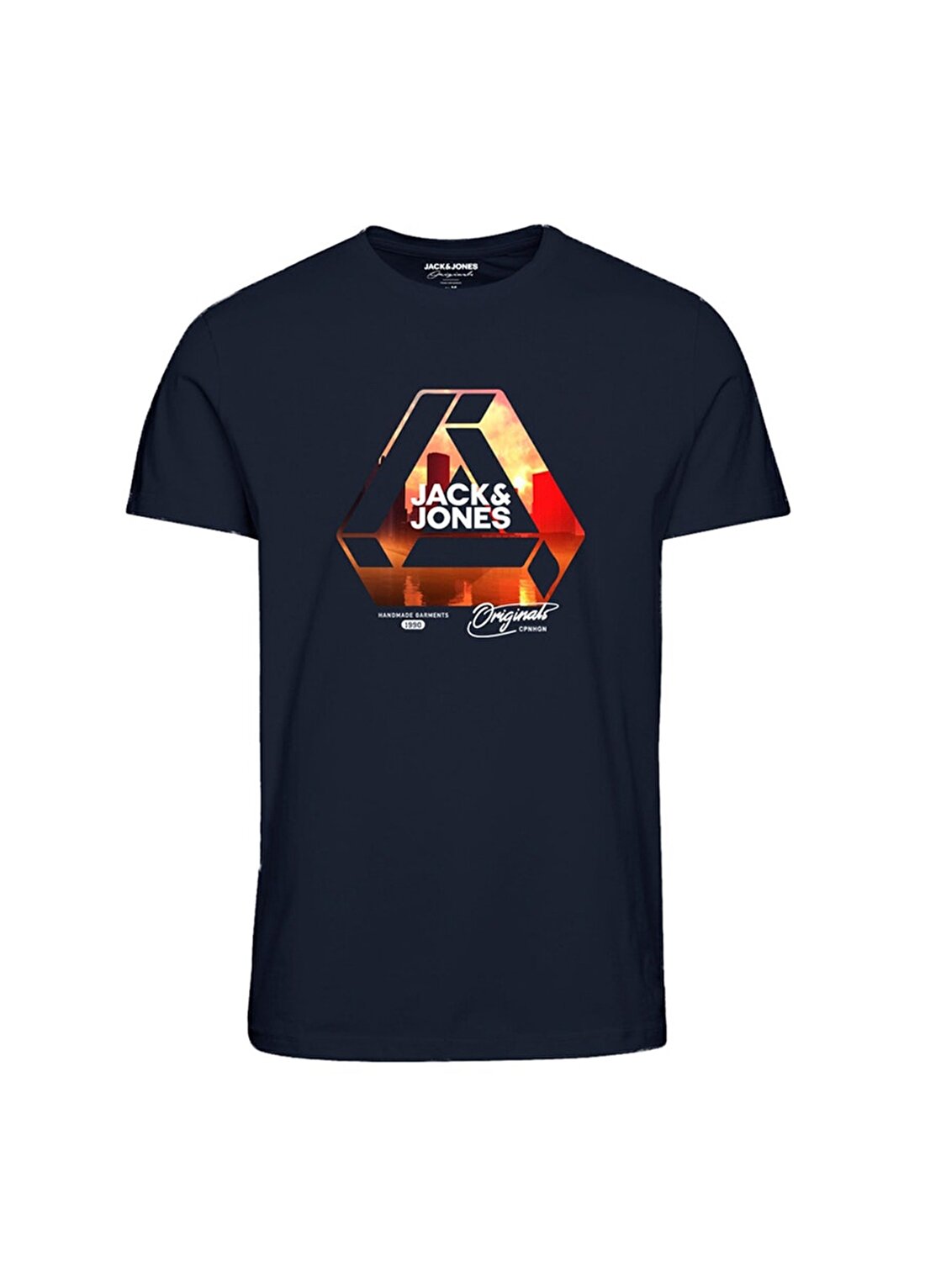 Jack & Jones Erkek Bisiklet Yaka Lacivert T-Shirt