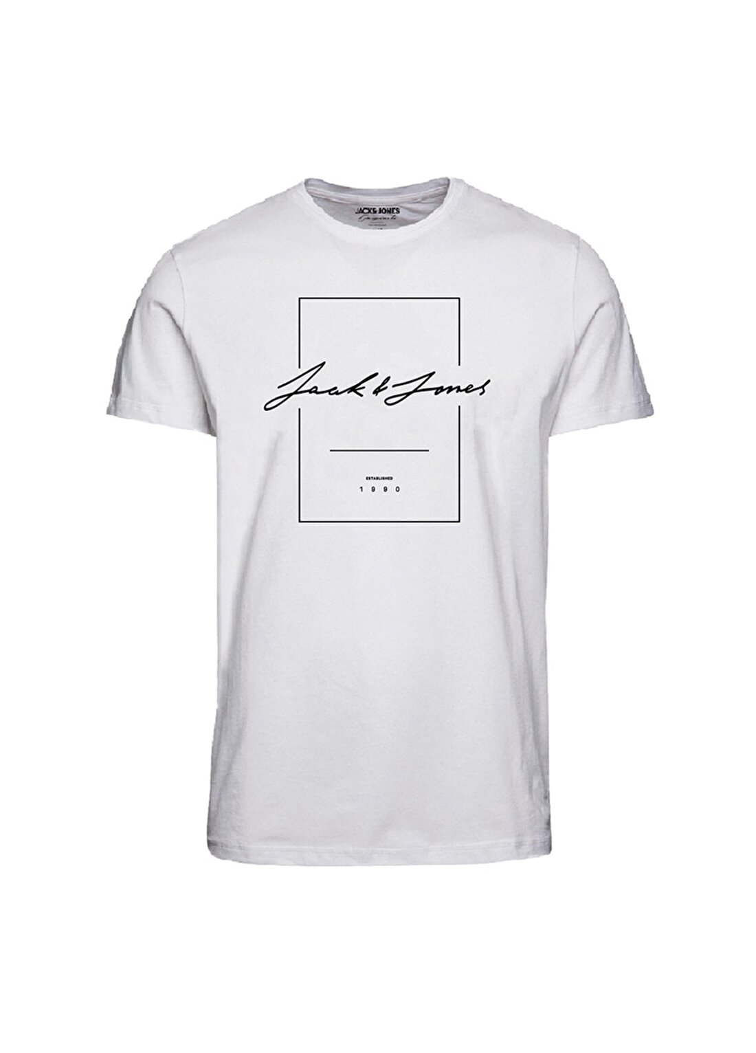 Jack & Jones 12196794 Beyaz Erkek T-Shirt