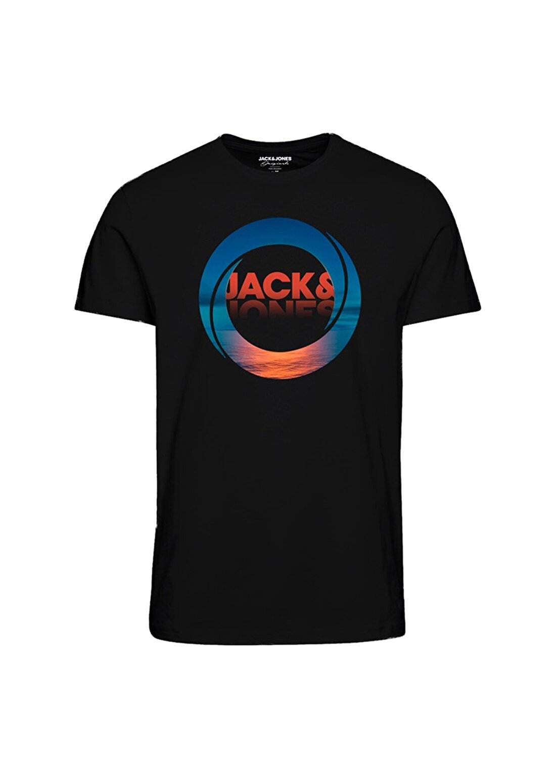 Jack & Jones Erkek Bisiklet Yaka Siyah T-Shirt